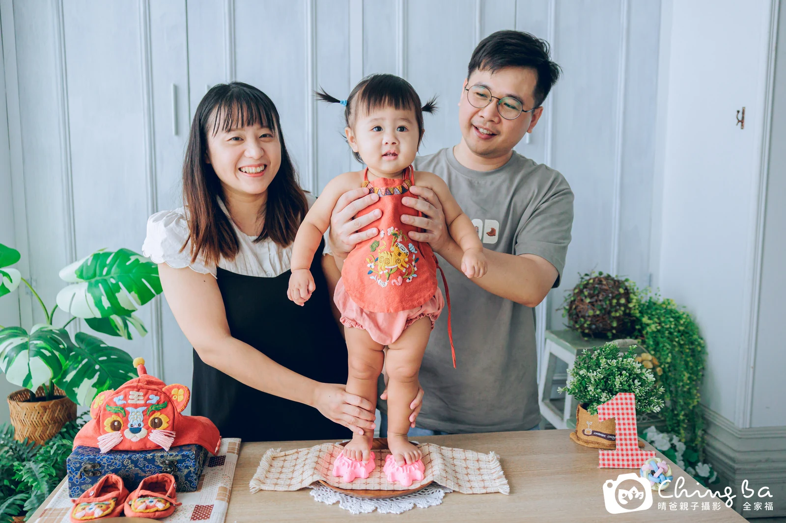 小星星周歲抓周儀式的紀錄（2025 年冬季）