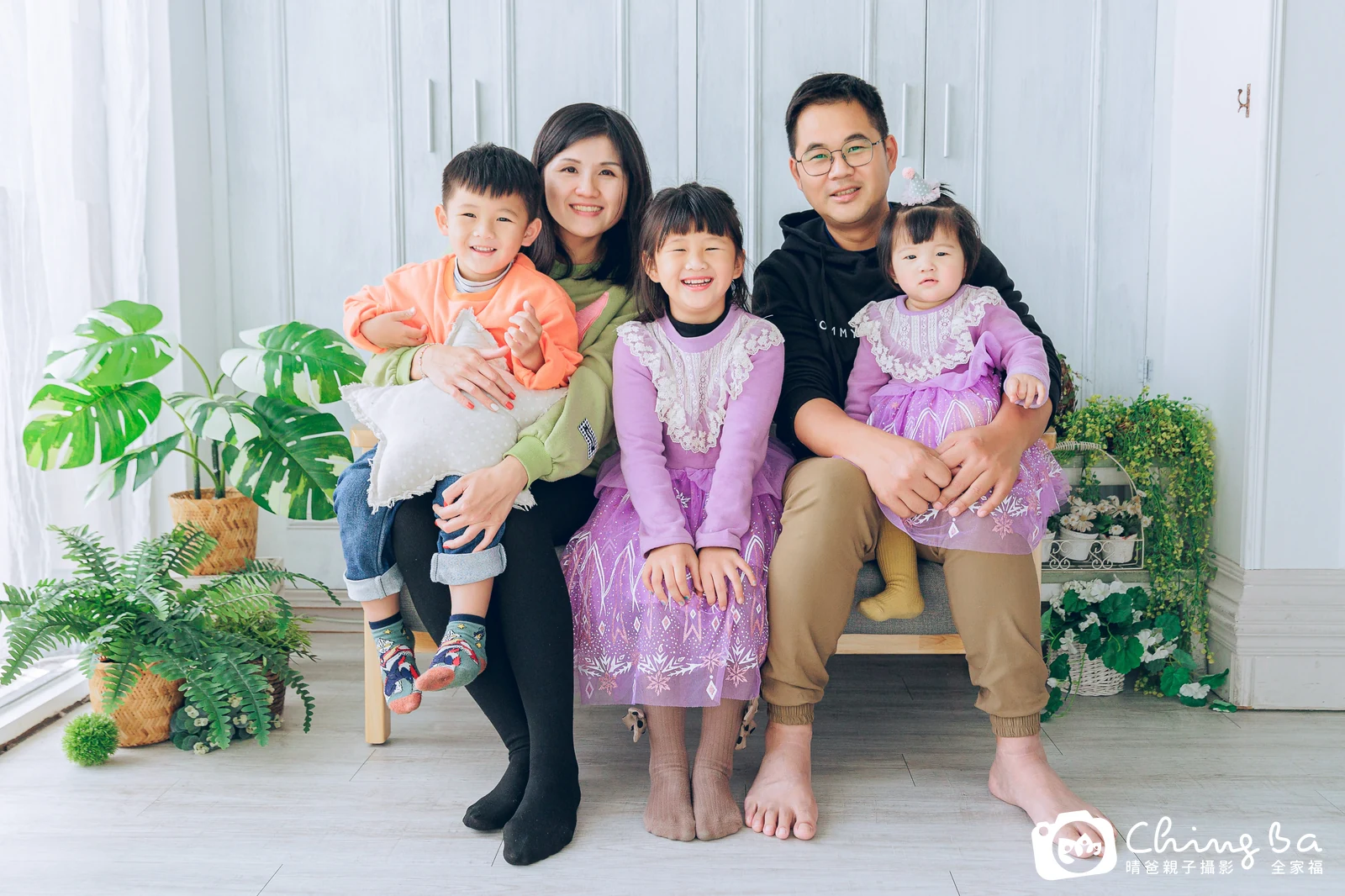 包子的台中小家庭抓周拍攝現場