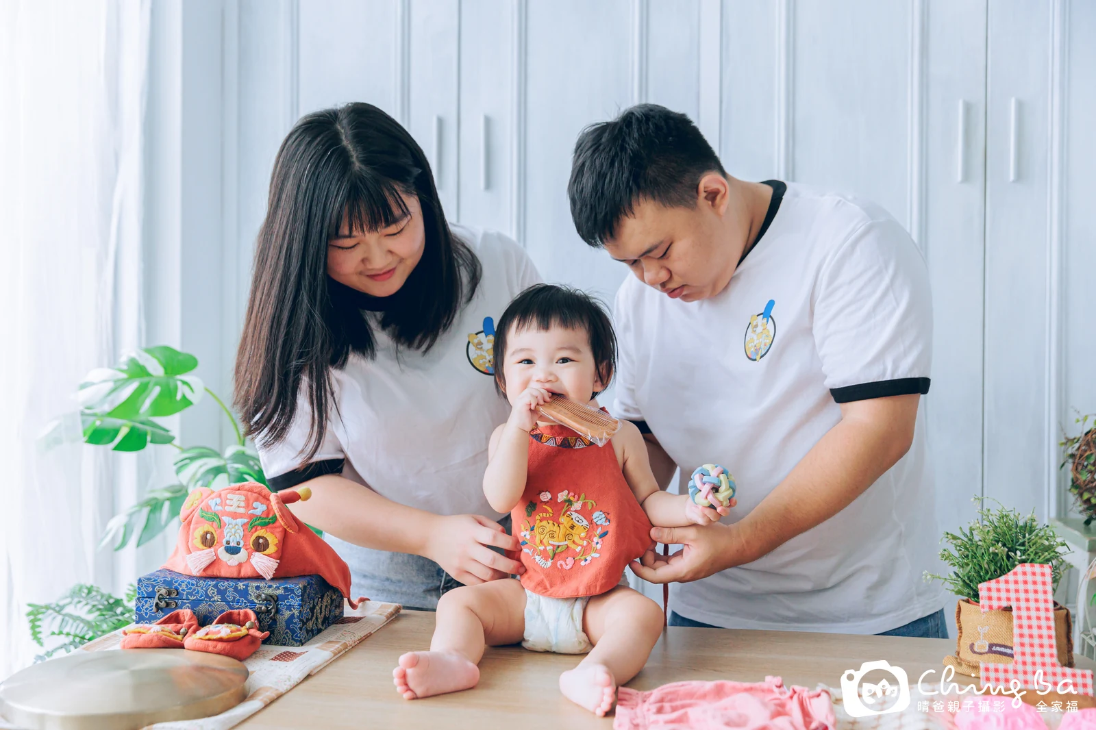 小如周歲抓周儀式的紀錄（2024 年秋季）