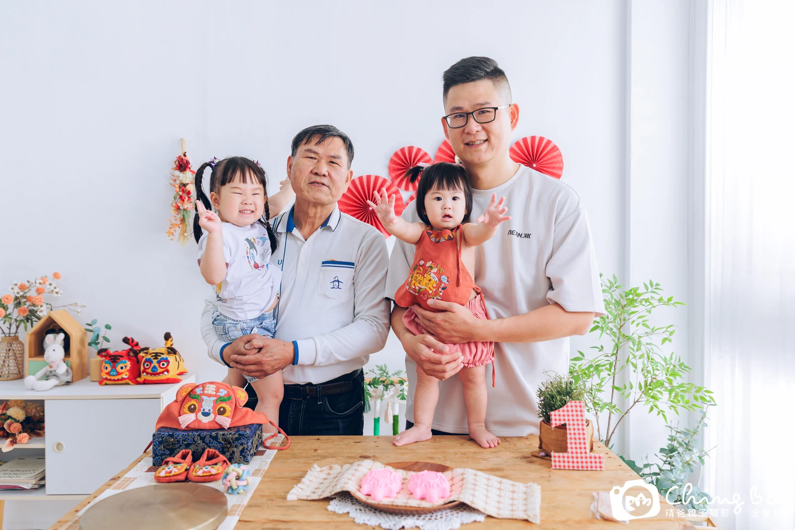 紅豆周歲抓周儀式的紀錄（2025 年春季）