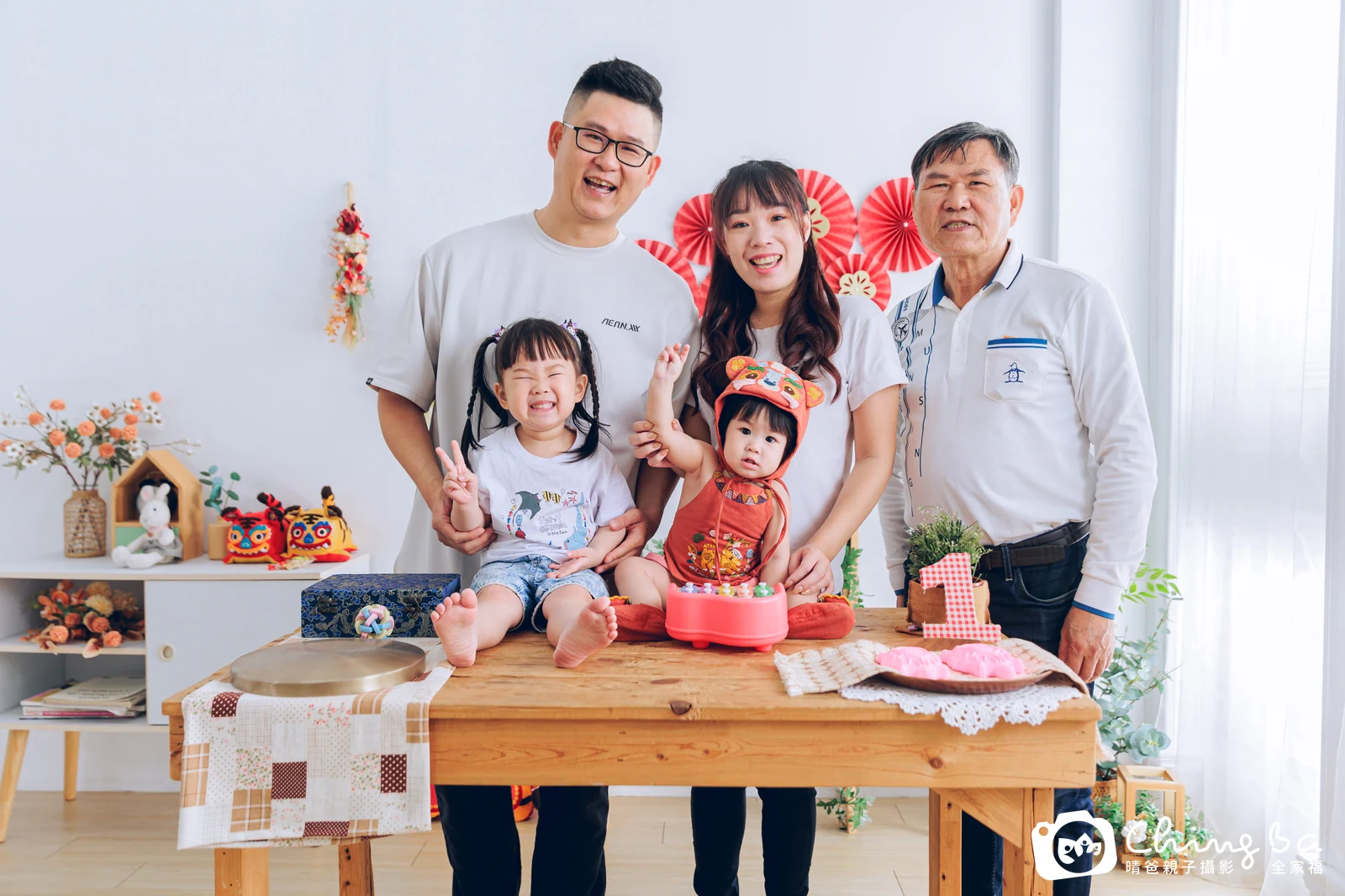紅豆周歲抓周儀式的紀錄（2025 年春季）