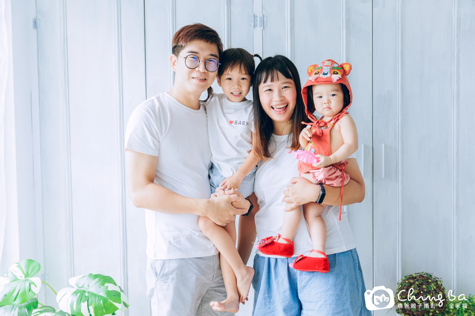 桐桐的台中小家庭抓周拍攝現場