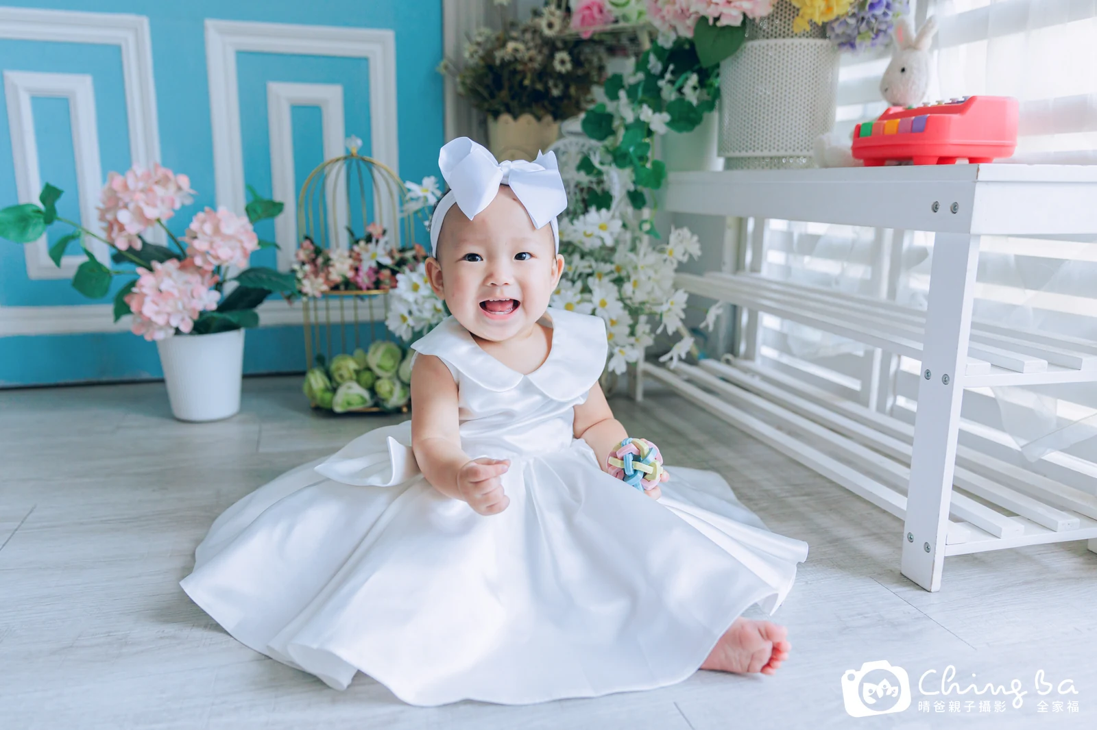 滿滿周歲抓周儀式的紀錄（2025 年夏季）