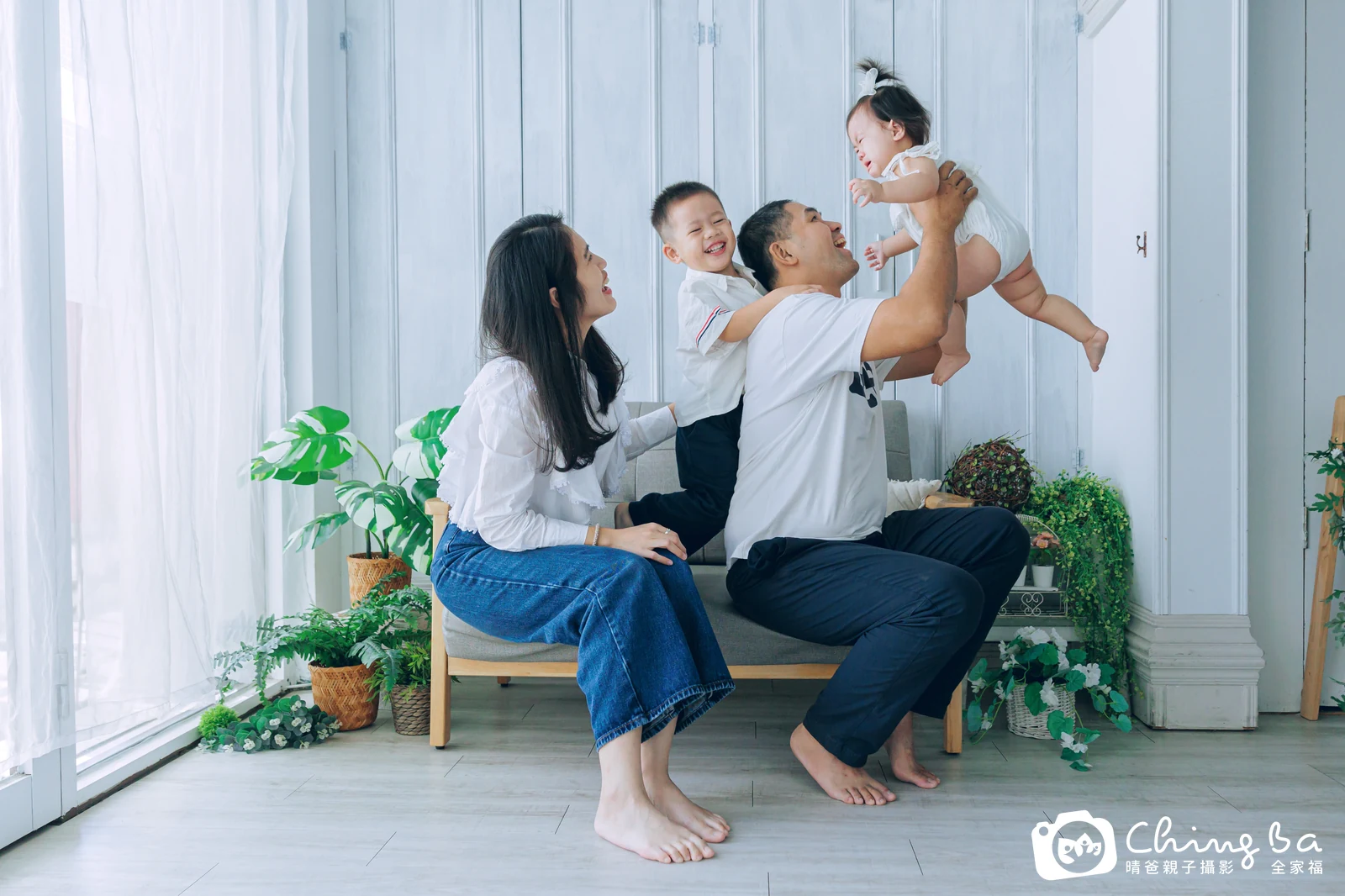 Nana的台中小家庭抓周拍攝現場
