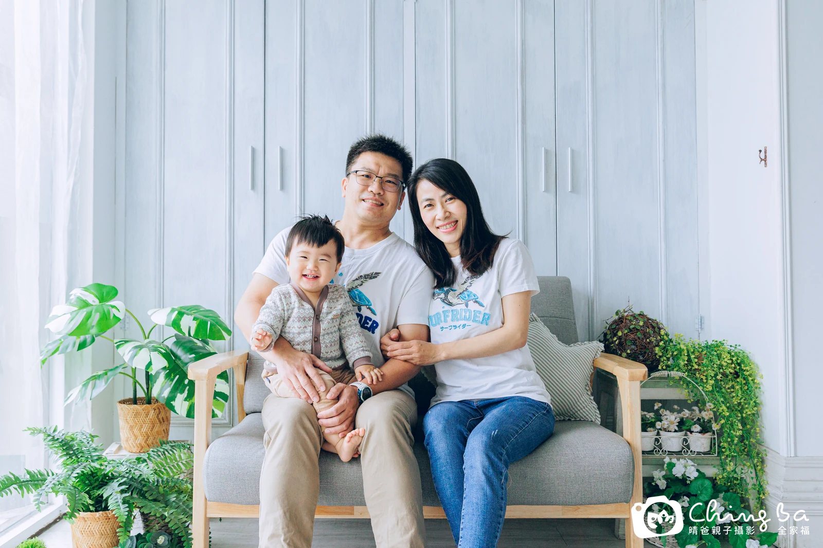 小麥的台中小家庭抓周拍攝現場