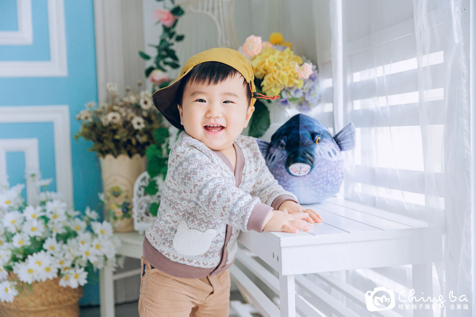 小麥的抓周時光——晴爸親子攝影