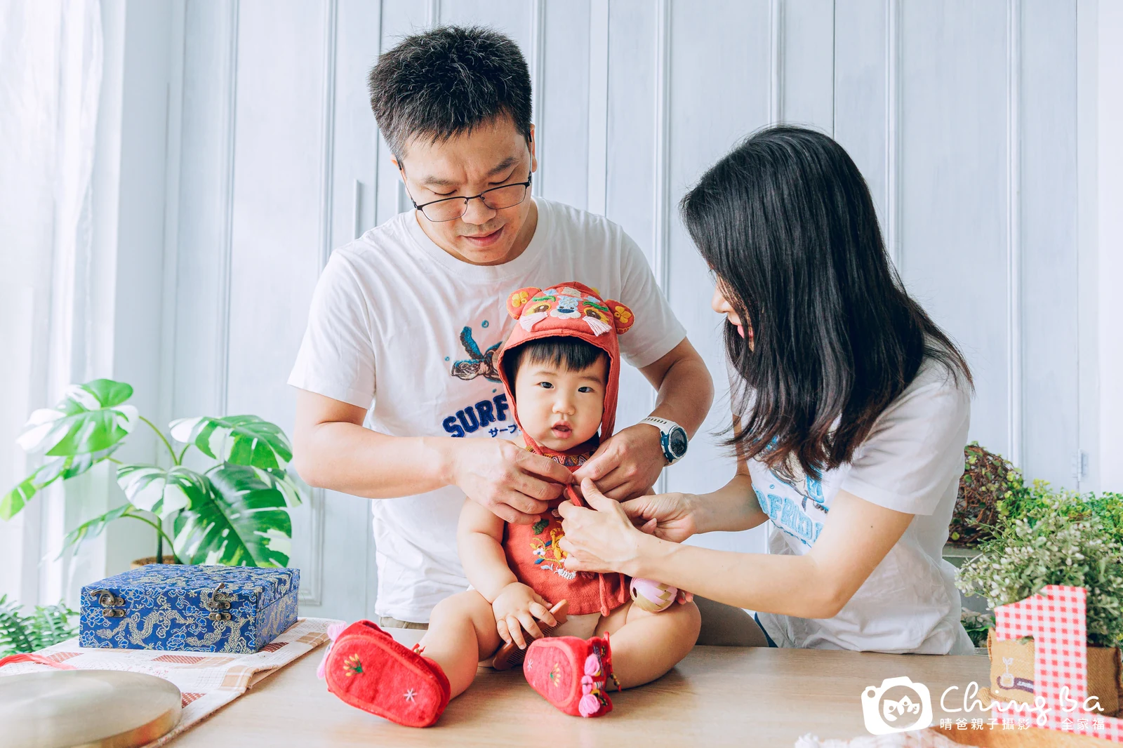 小麥的抓周時光——晴爸親子攝影