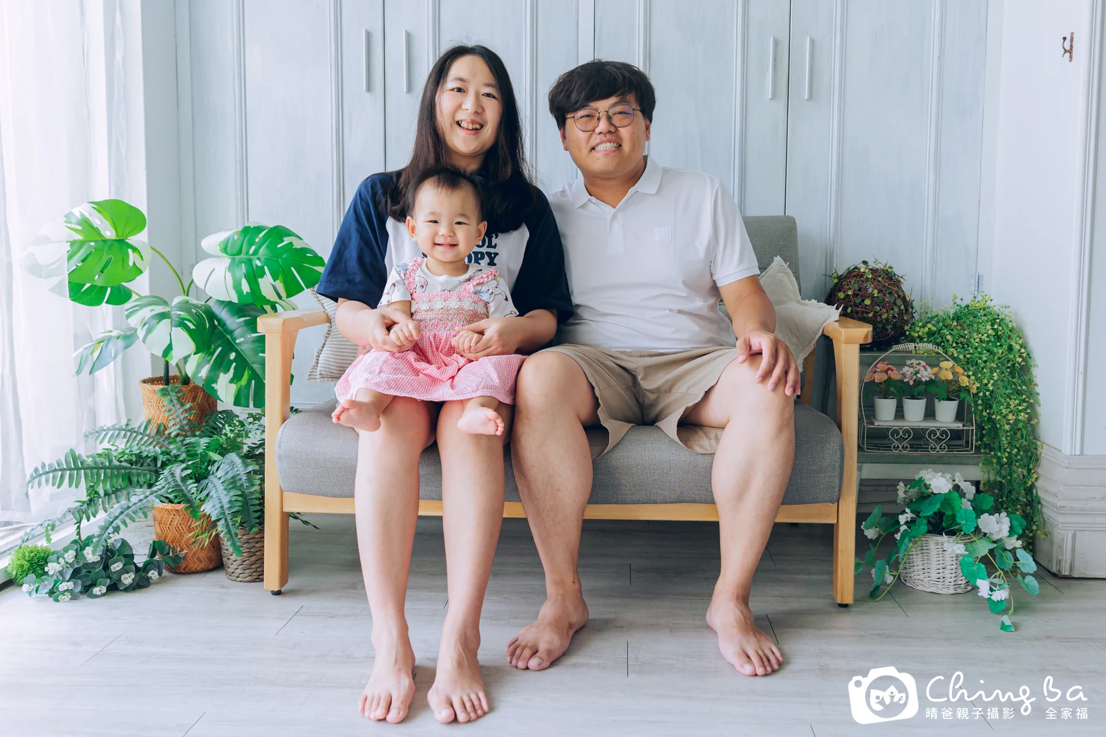 小南瓜的台中小家庭抓周拍攝現場