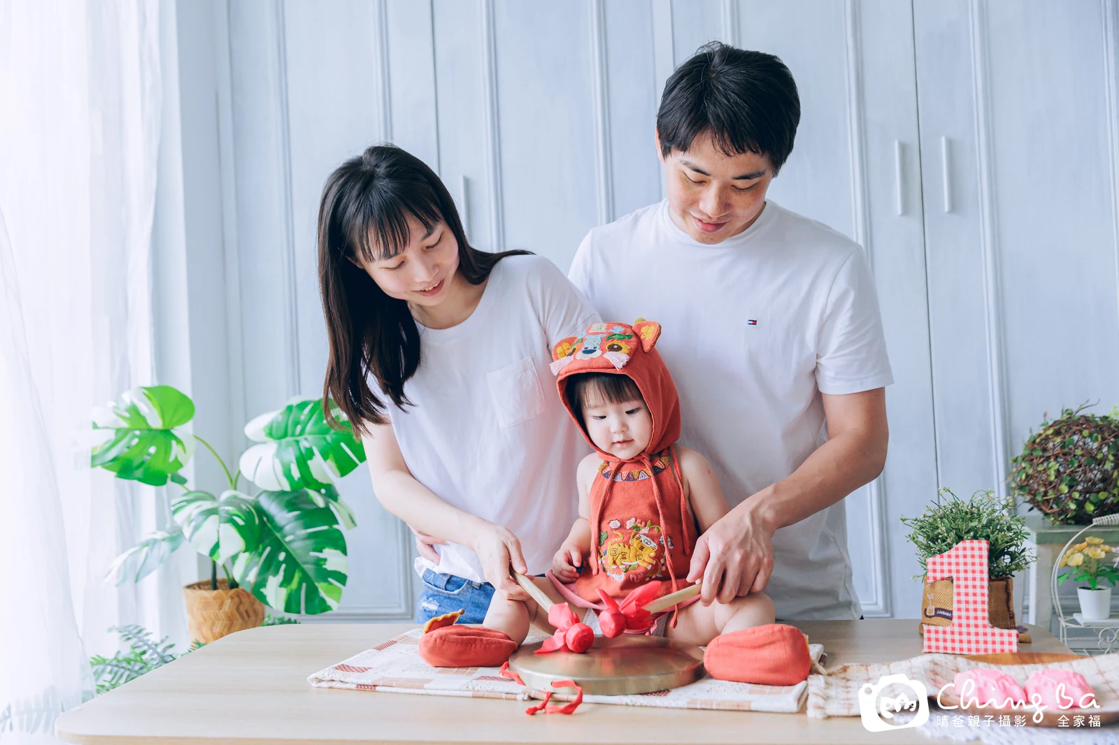 小家庭抓周拍作品|2024 年夏季|晴爸親子攝影