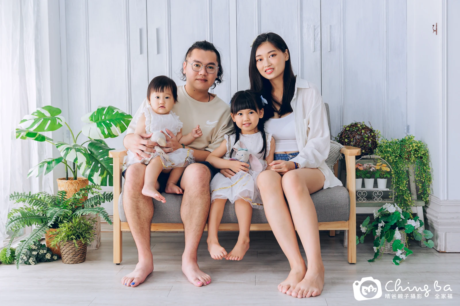 童童的台中小家庭抓周拍攝現場