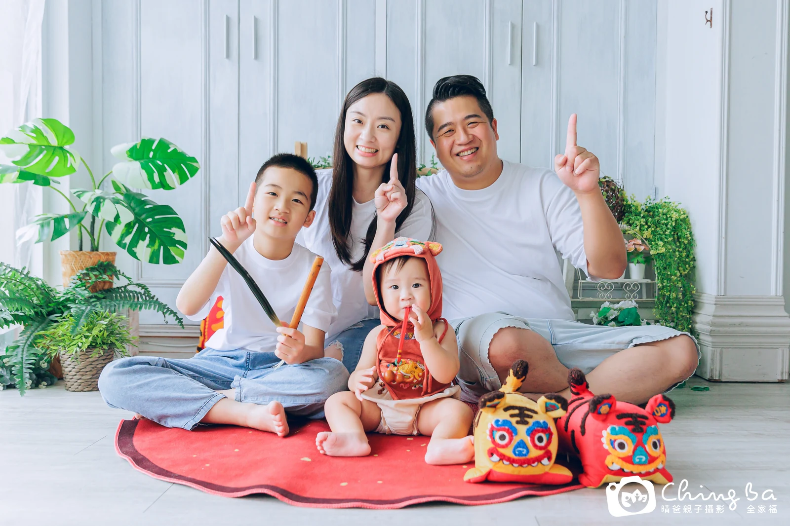 勛勛 1 歲寶貝 台中小家庭抓周紀念照｜晴爸親子攝影