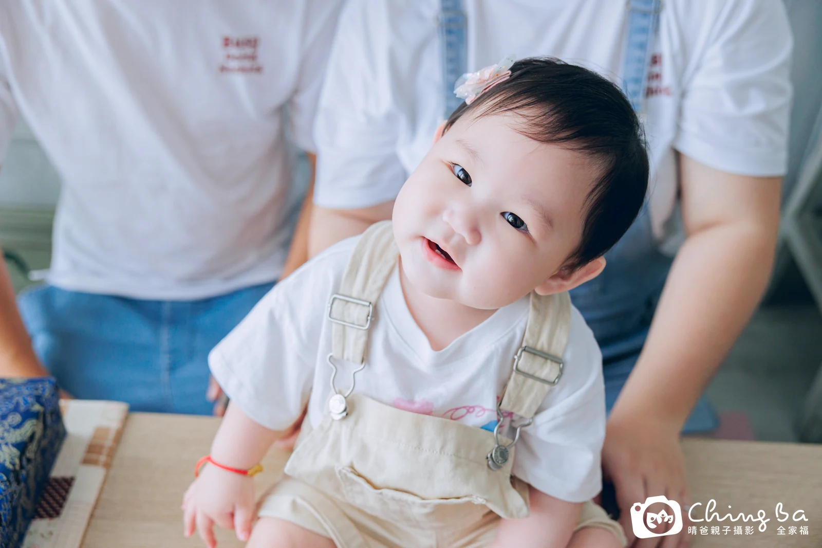 恩恩的台中小家庭抓周拍攝現場