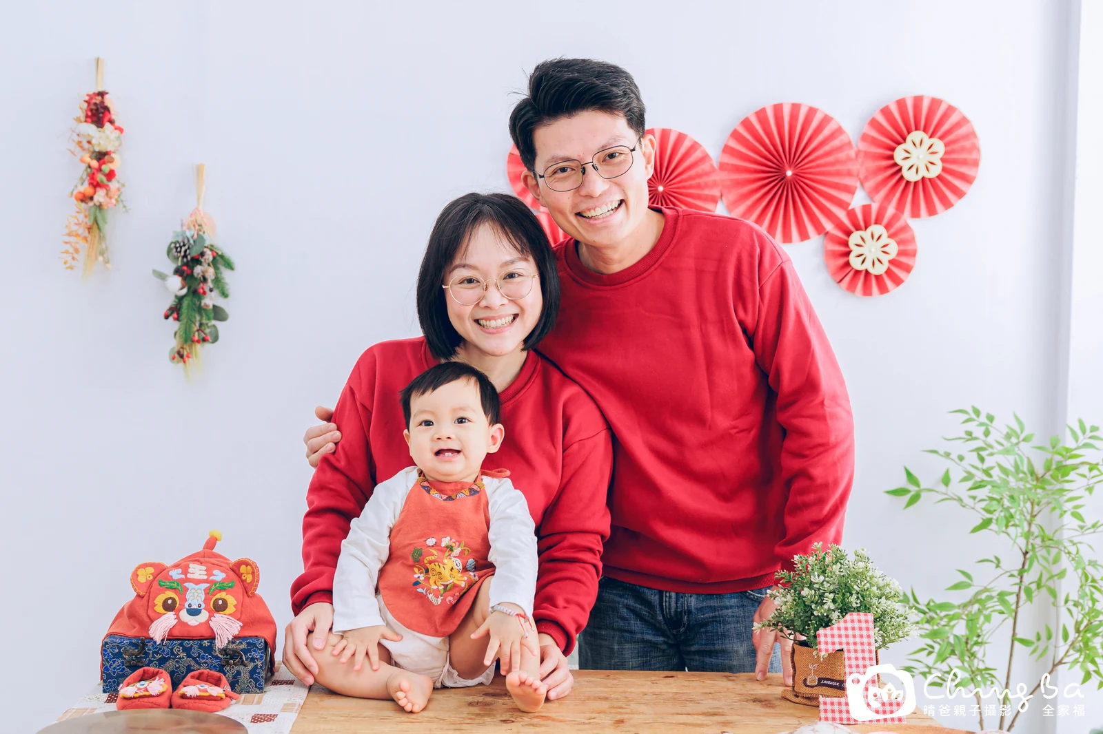 睿睿在台中拍小家庭抓周的珍貴一刻