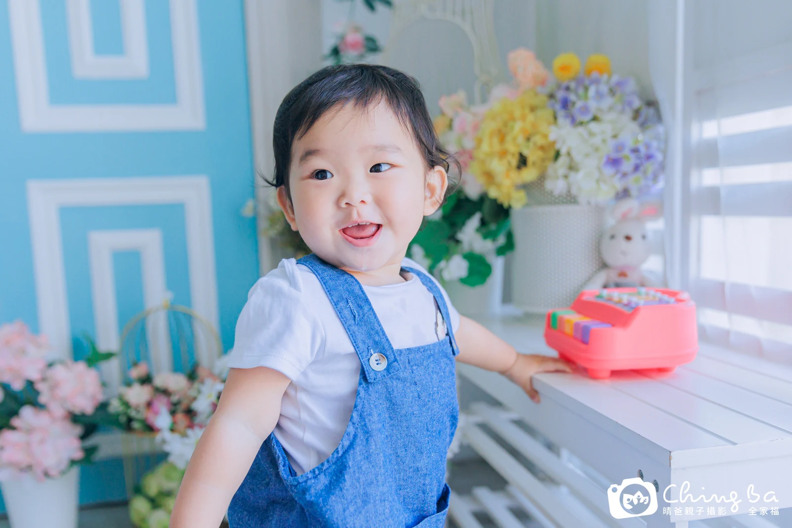 妹妹的台中小家庭抓周拍攝現場