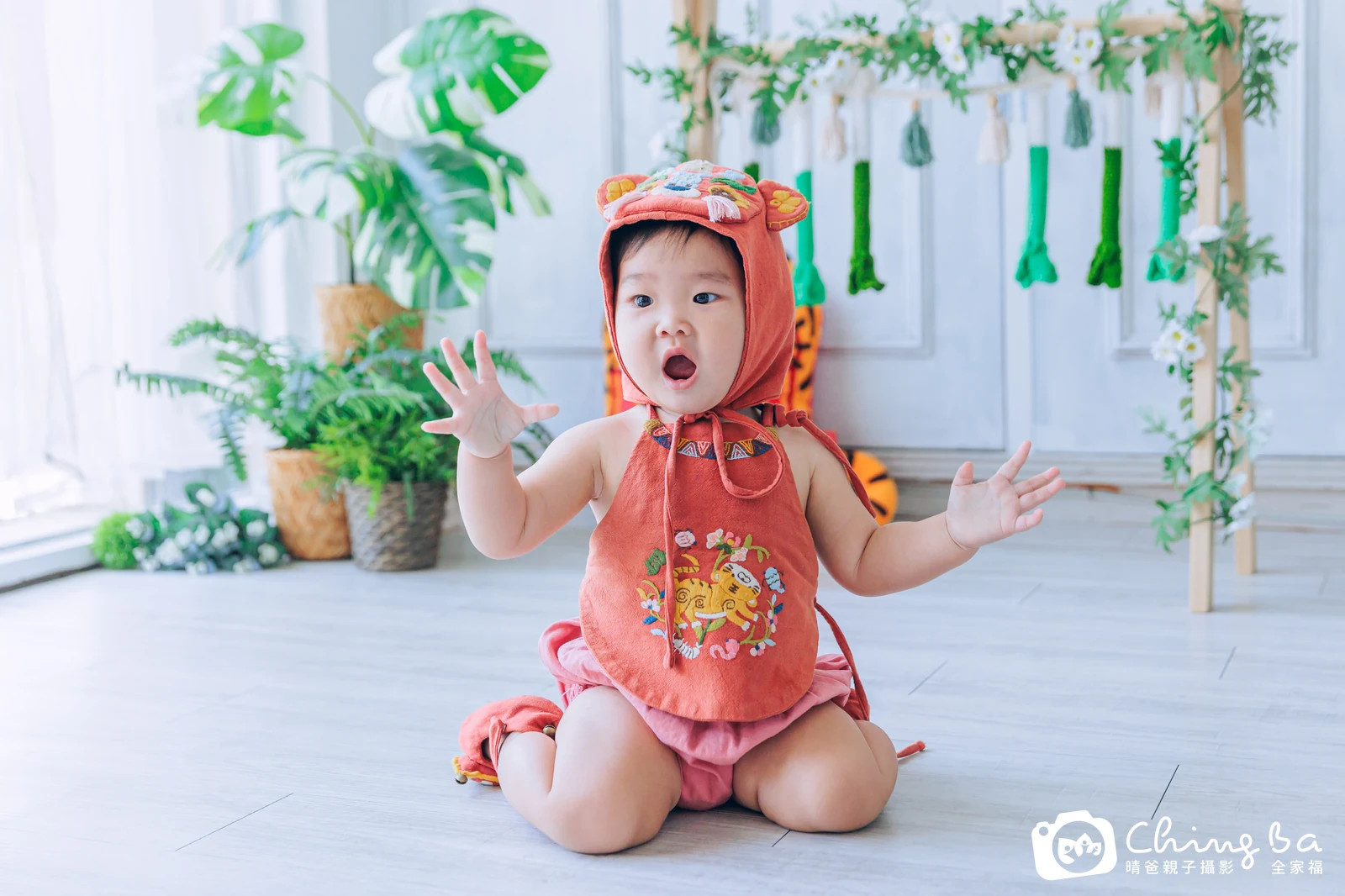 妹妹周歲抓周儀式的紀錄（2024 年春季）