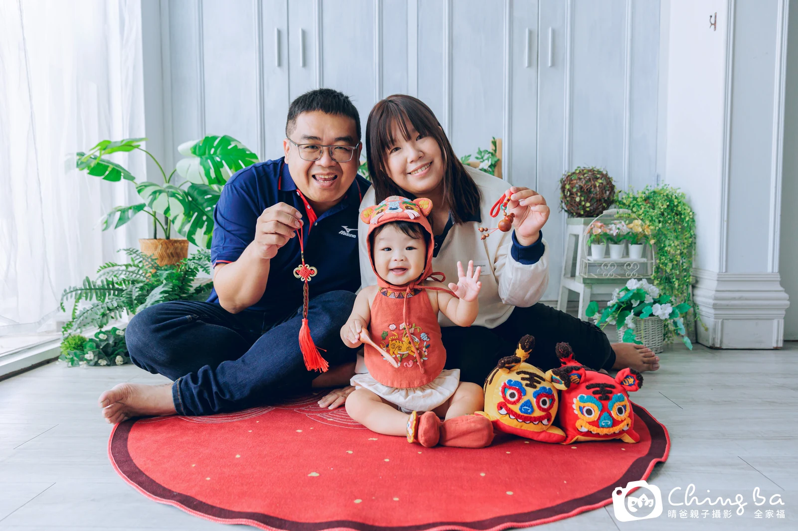 小家庭抓周拍作品|2024 年冬季|晴爸親子攝影