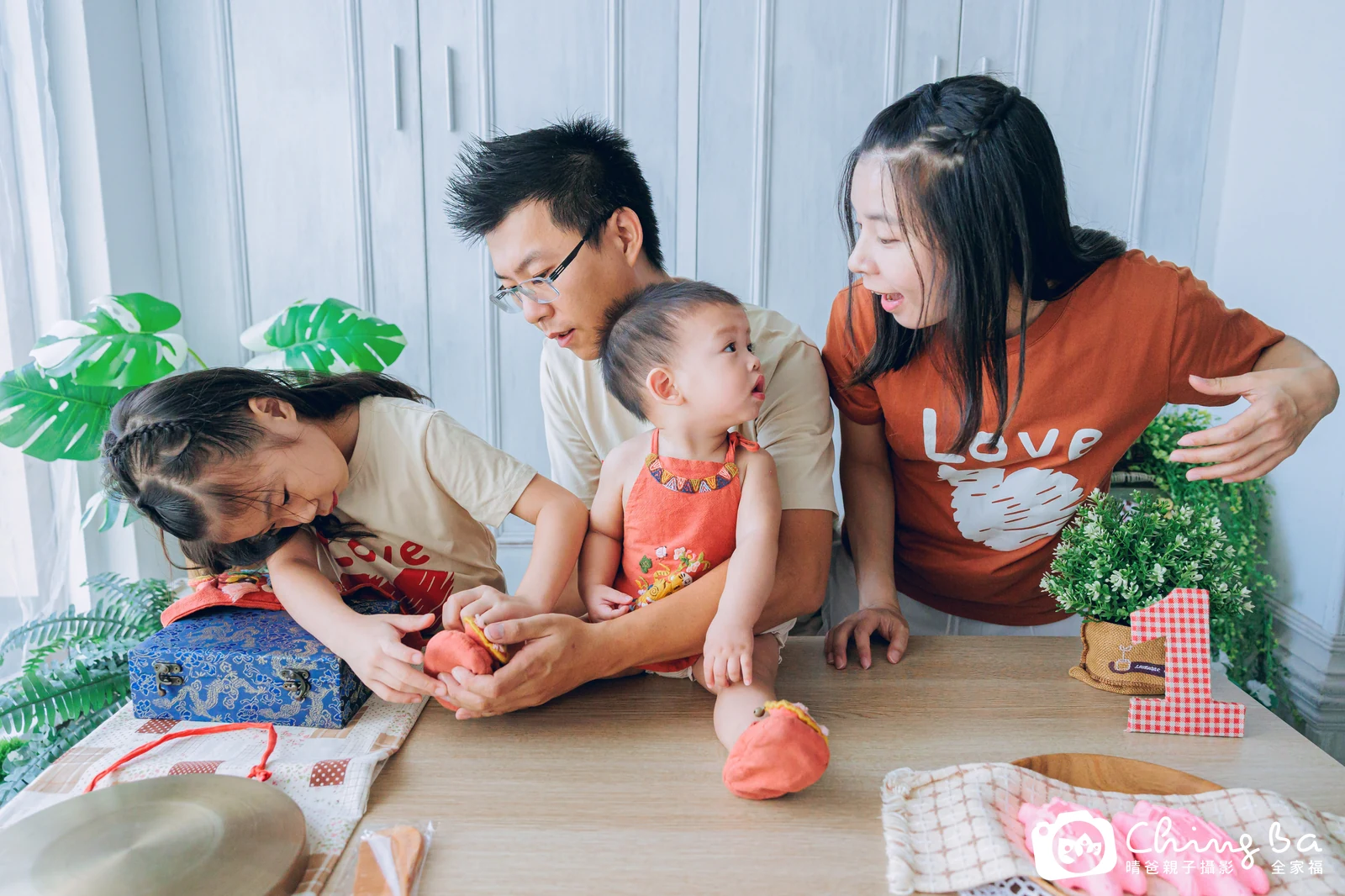 隆隆的抓周時光——晴爸親子攝影