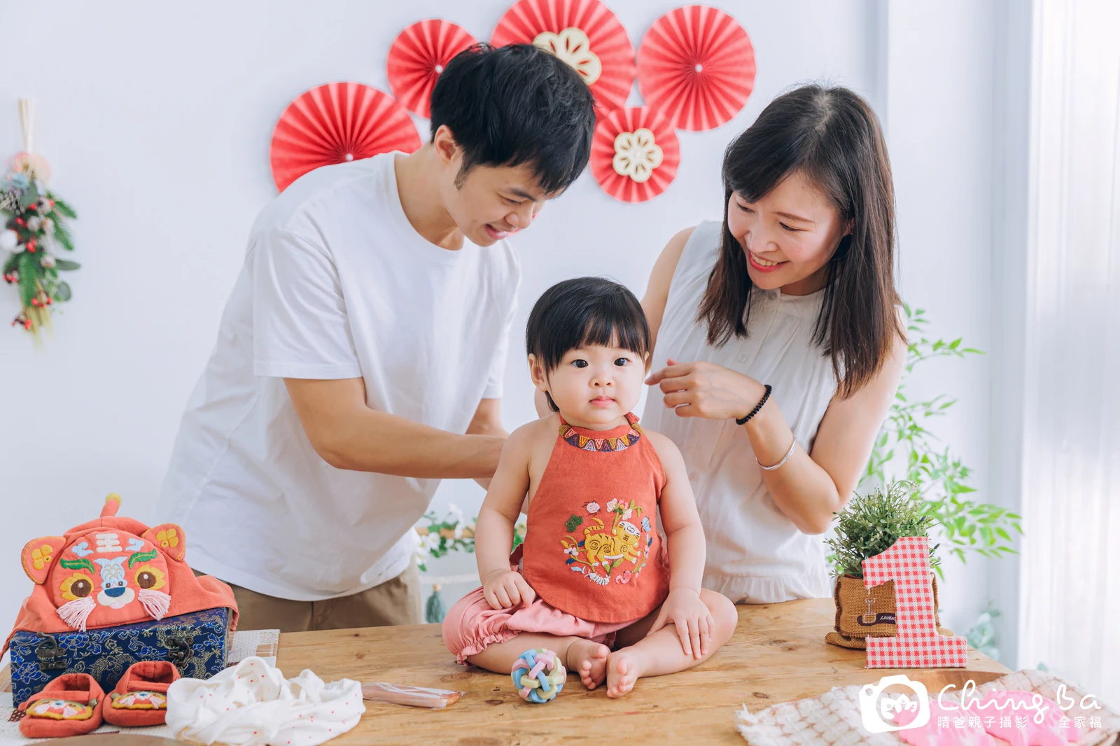 涵周歲抓周儀式的紀錄(2025 年春季)