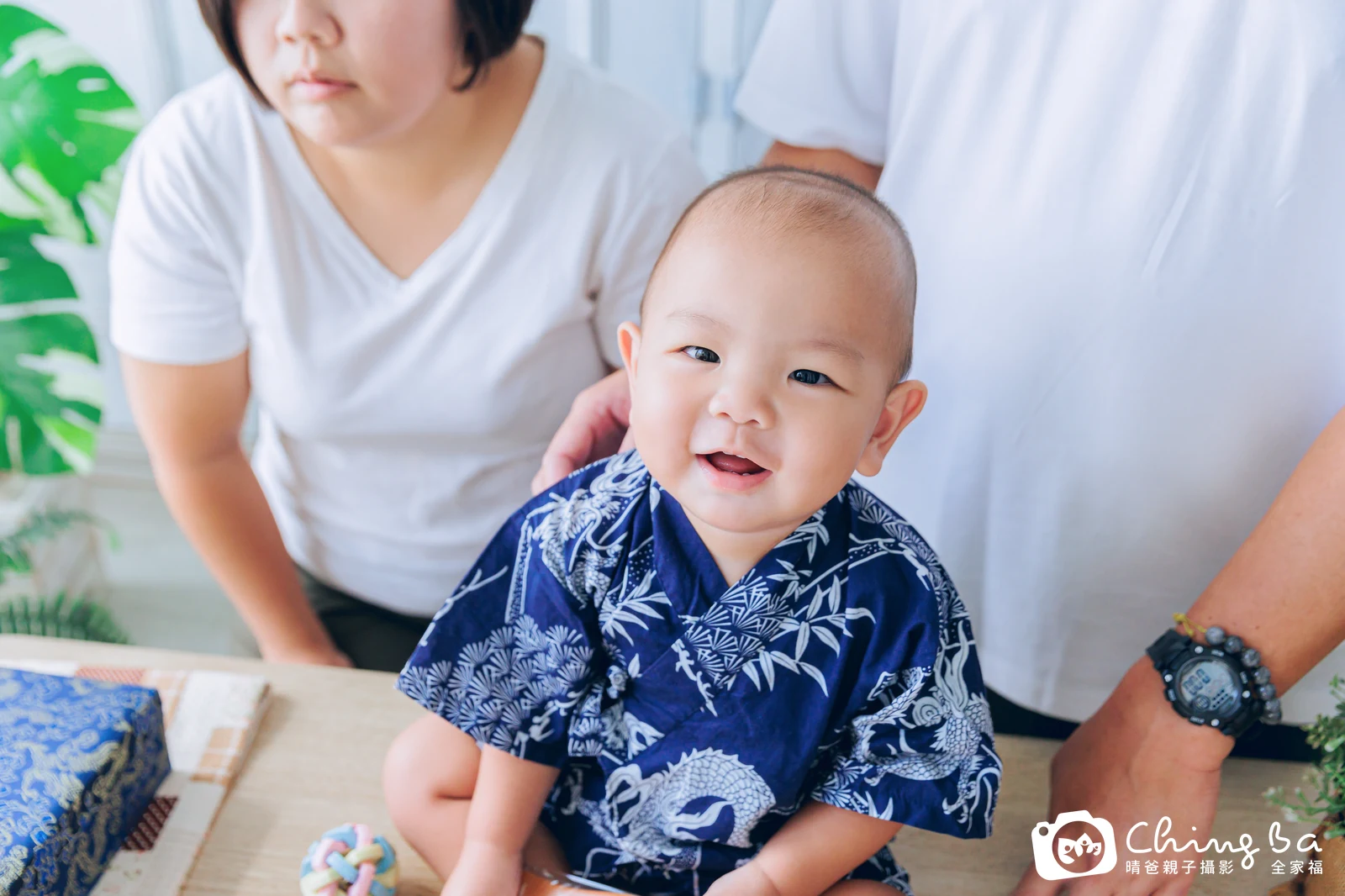 小西瓜的台中小家庭抓周拍攝現場