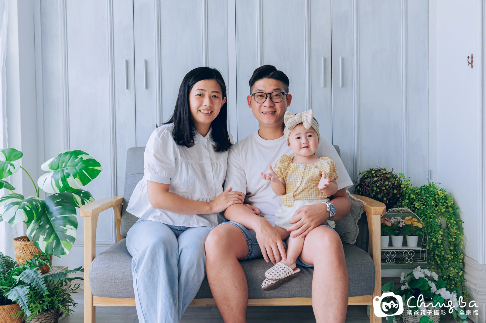 HUHU的台中小家庭抓周拍攝現場