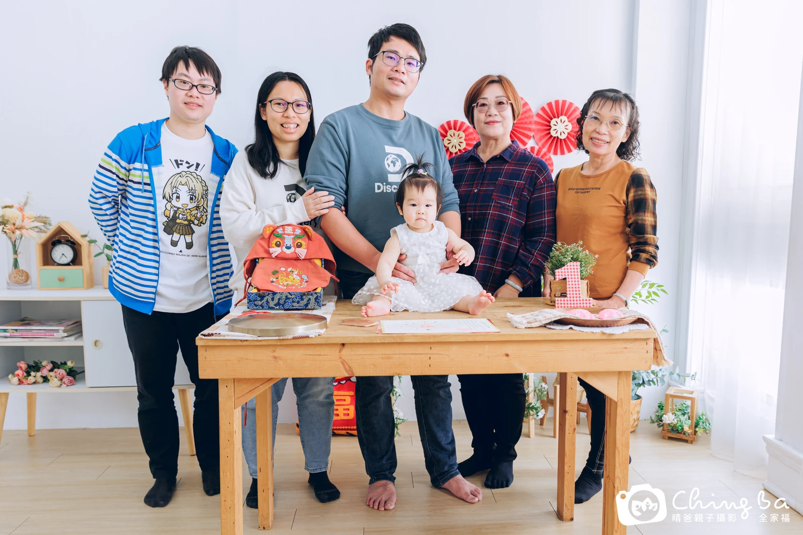 小家庭抓周拍作品|2024 年春季|晴爸親子攝影