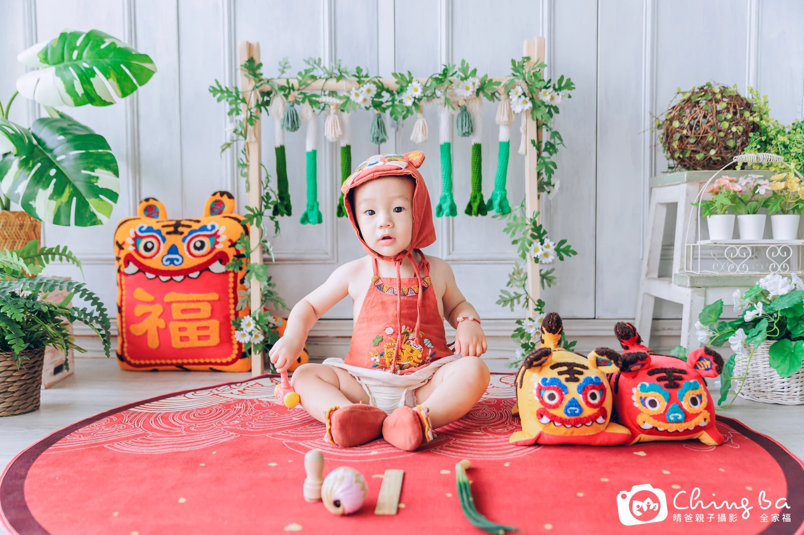 樂樂周歲抓周儀式的紀錄（2023 年夏季）