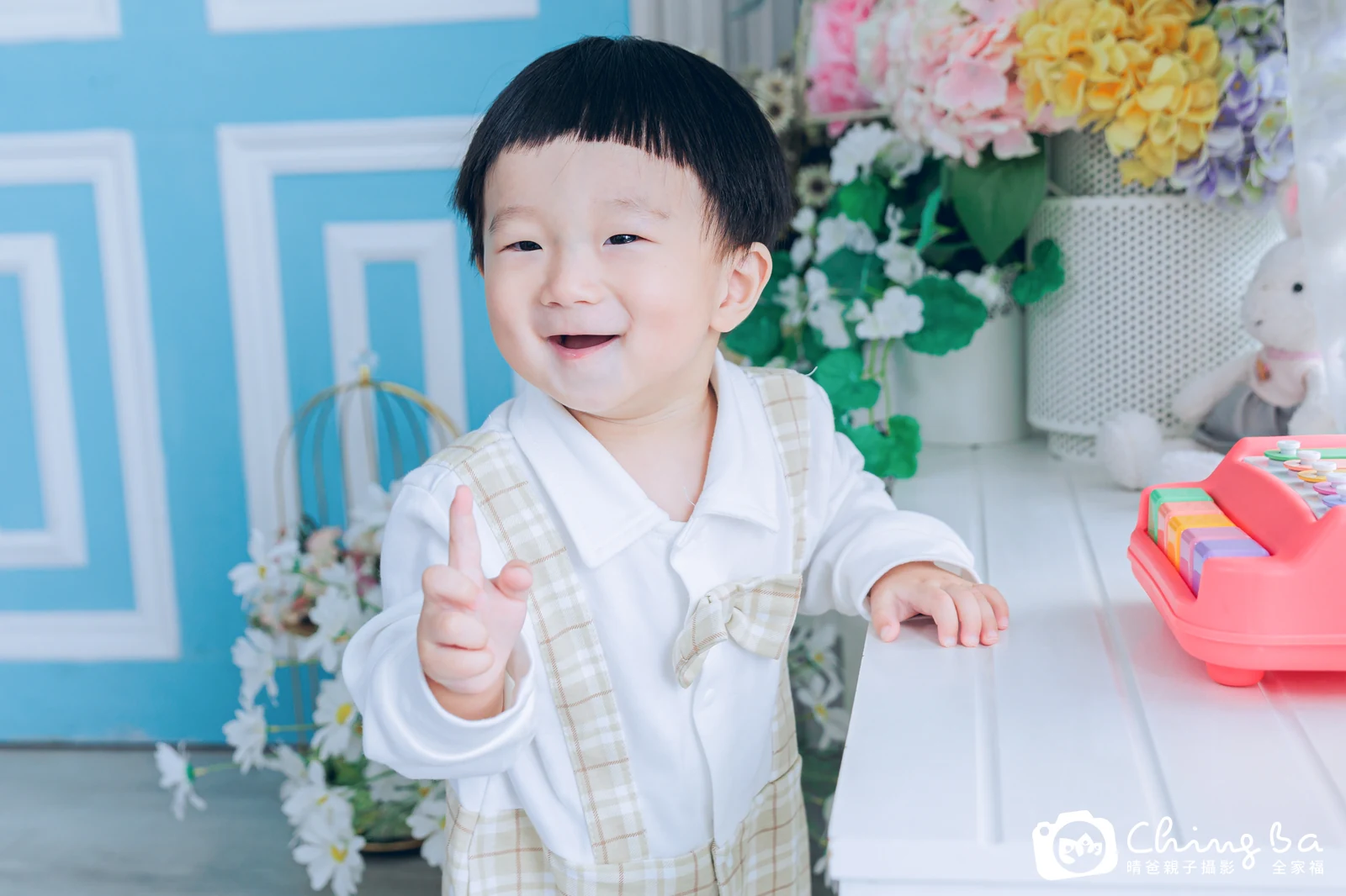楷楷的抓周時光——晴爸親子攝影
