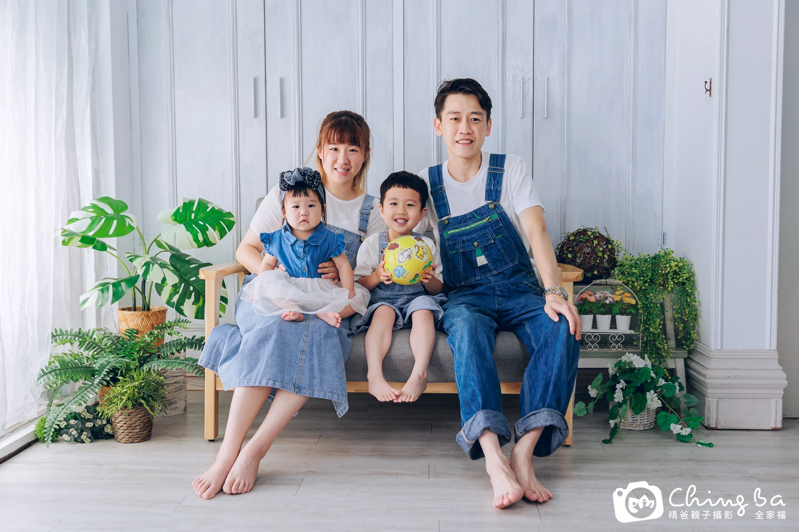 小藍莓的台中小家庭抓周拍攝現場