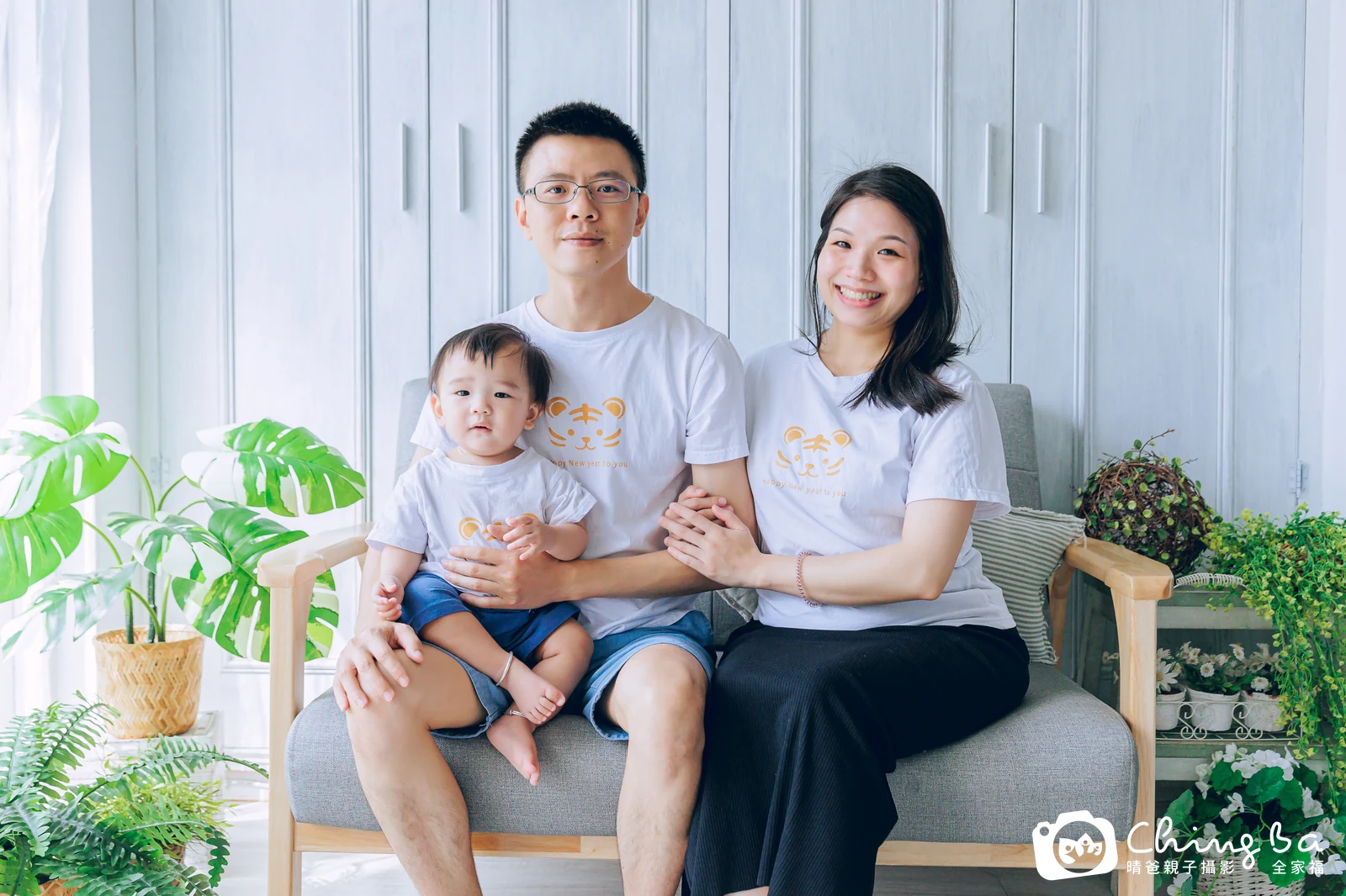 小旭的台中小家庭抓周拍攝現場