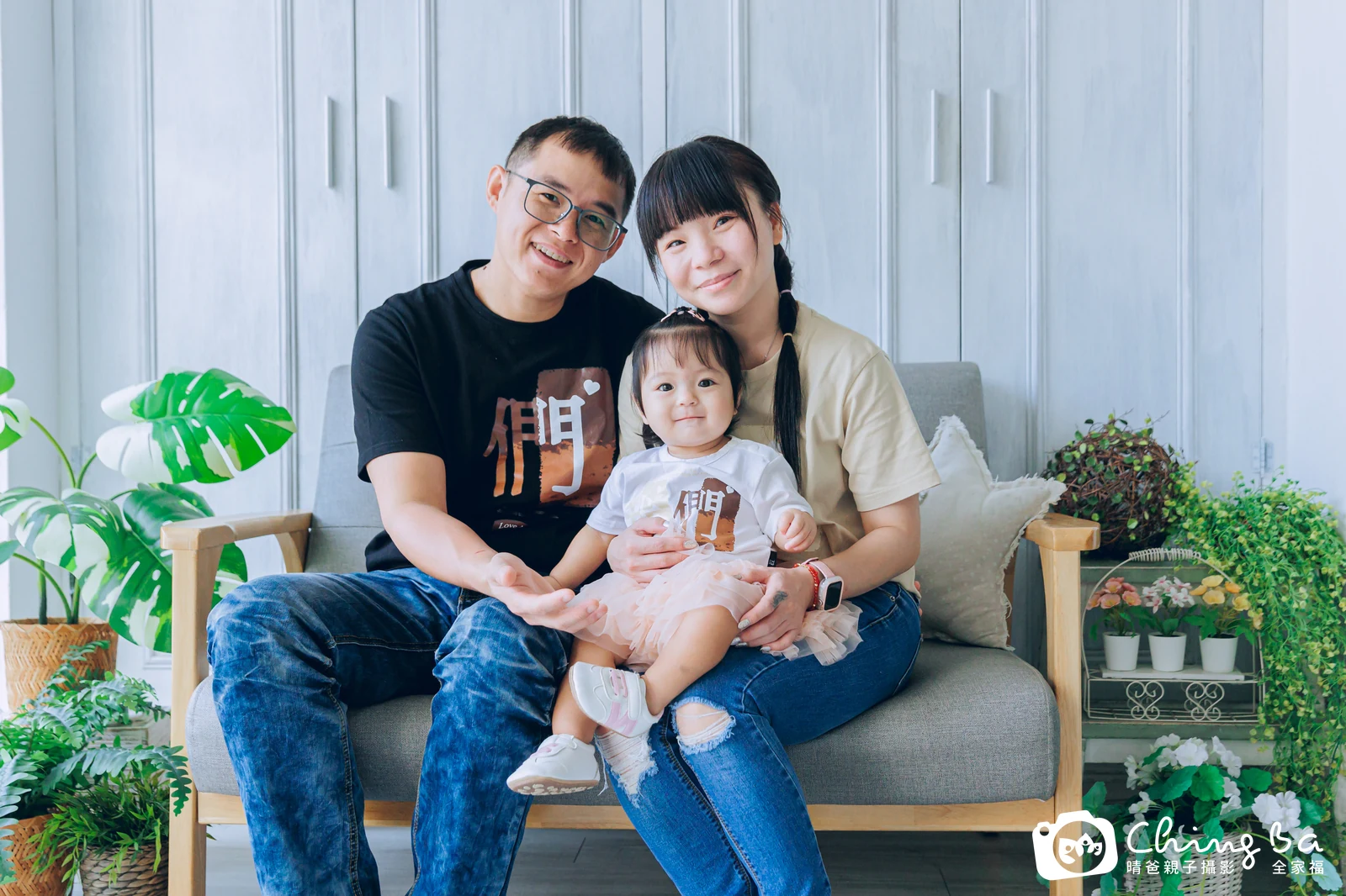 小飯糰的台中小家庭抓周拍攝現場