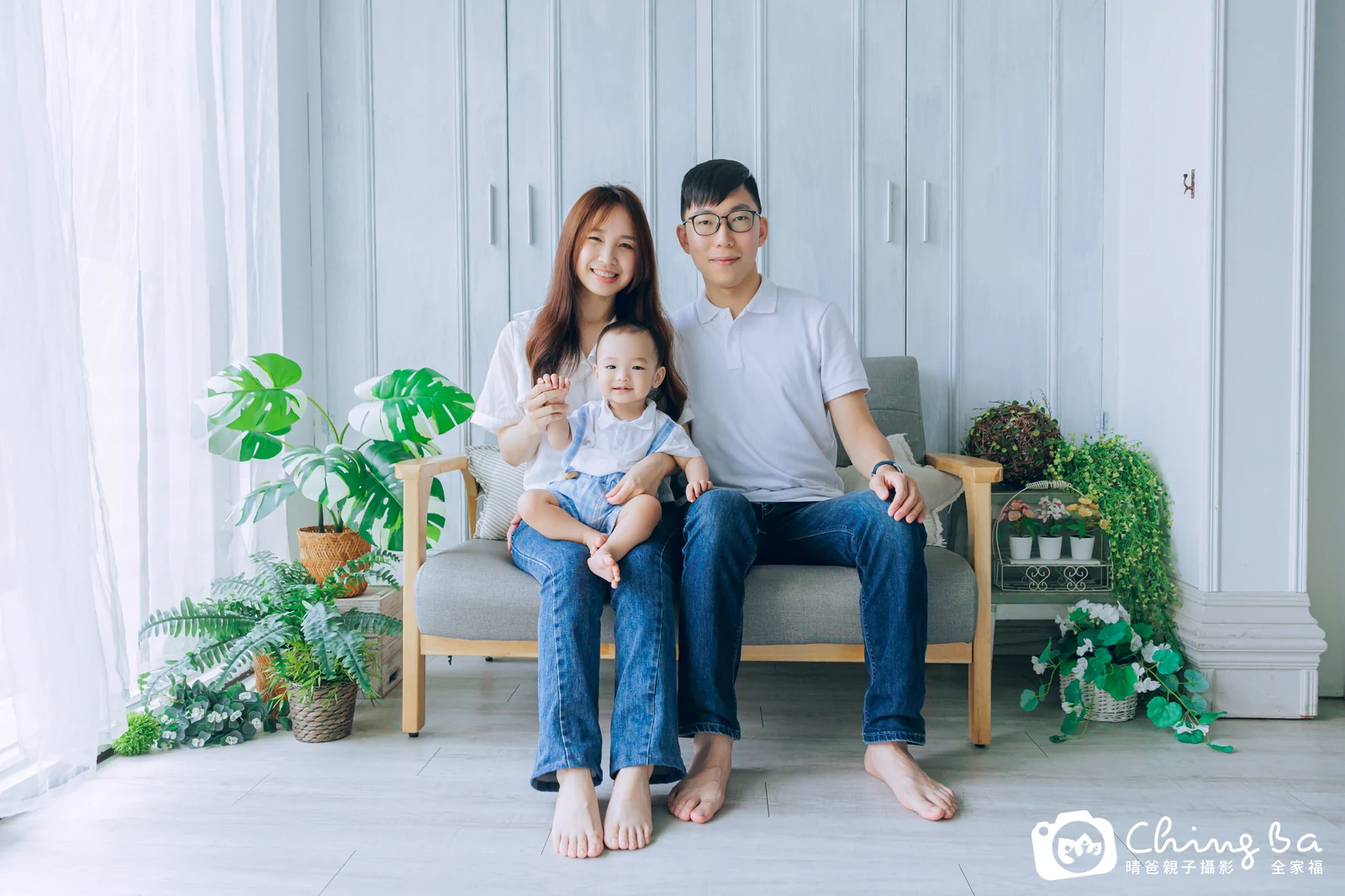 小澈的台中小家庭抓周拍攝現場