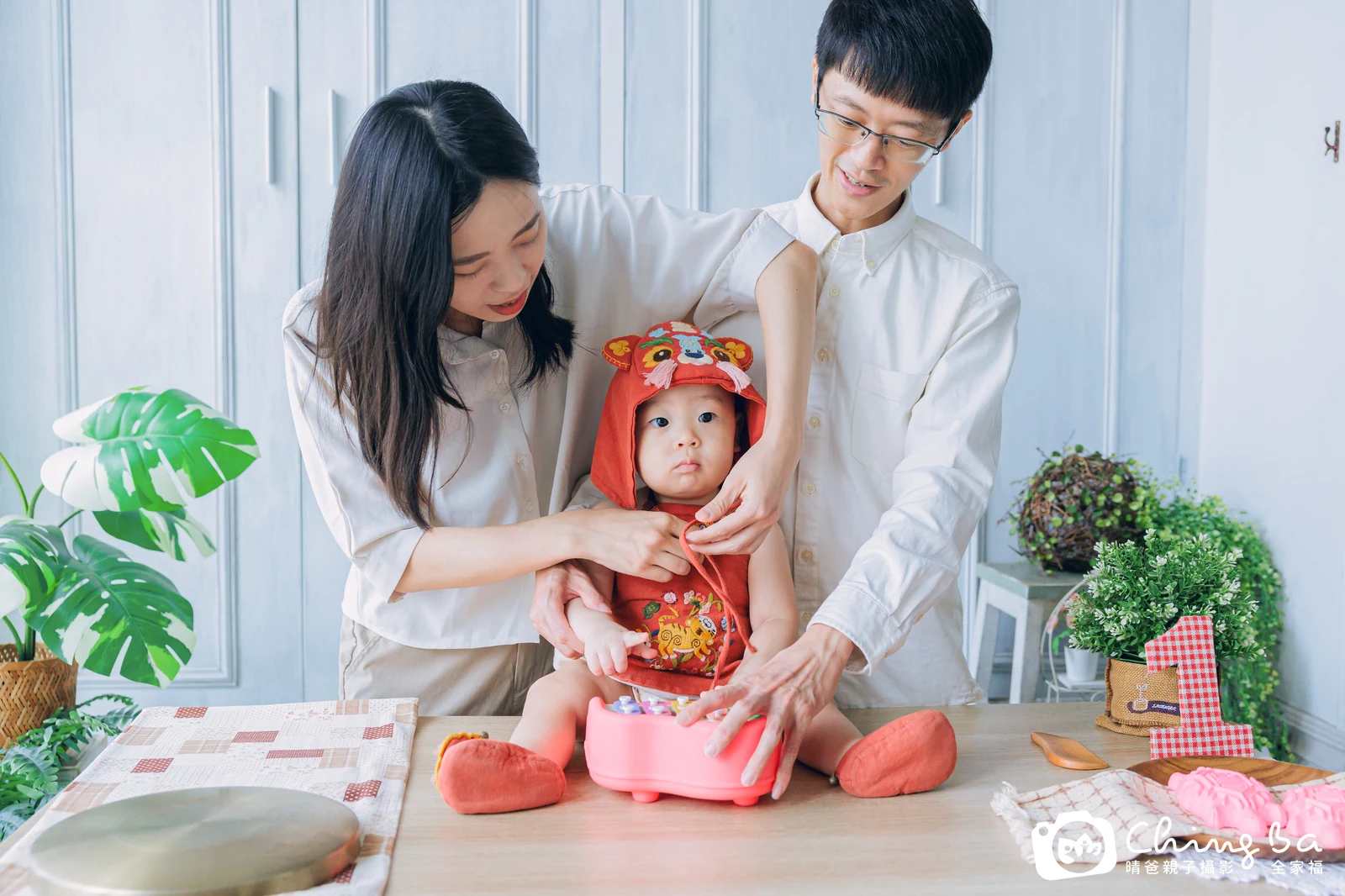 澄澄周歲抓周儀式的紀錄（2025 年冬季）