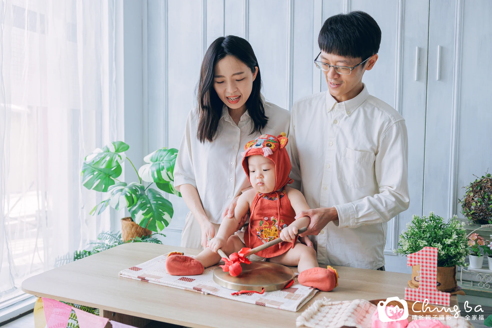 澄澄的抓周時光——晴爸親子攝影