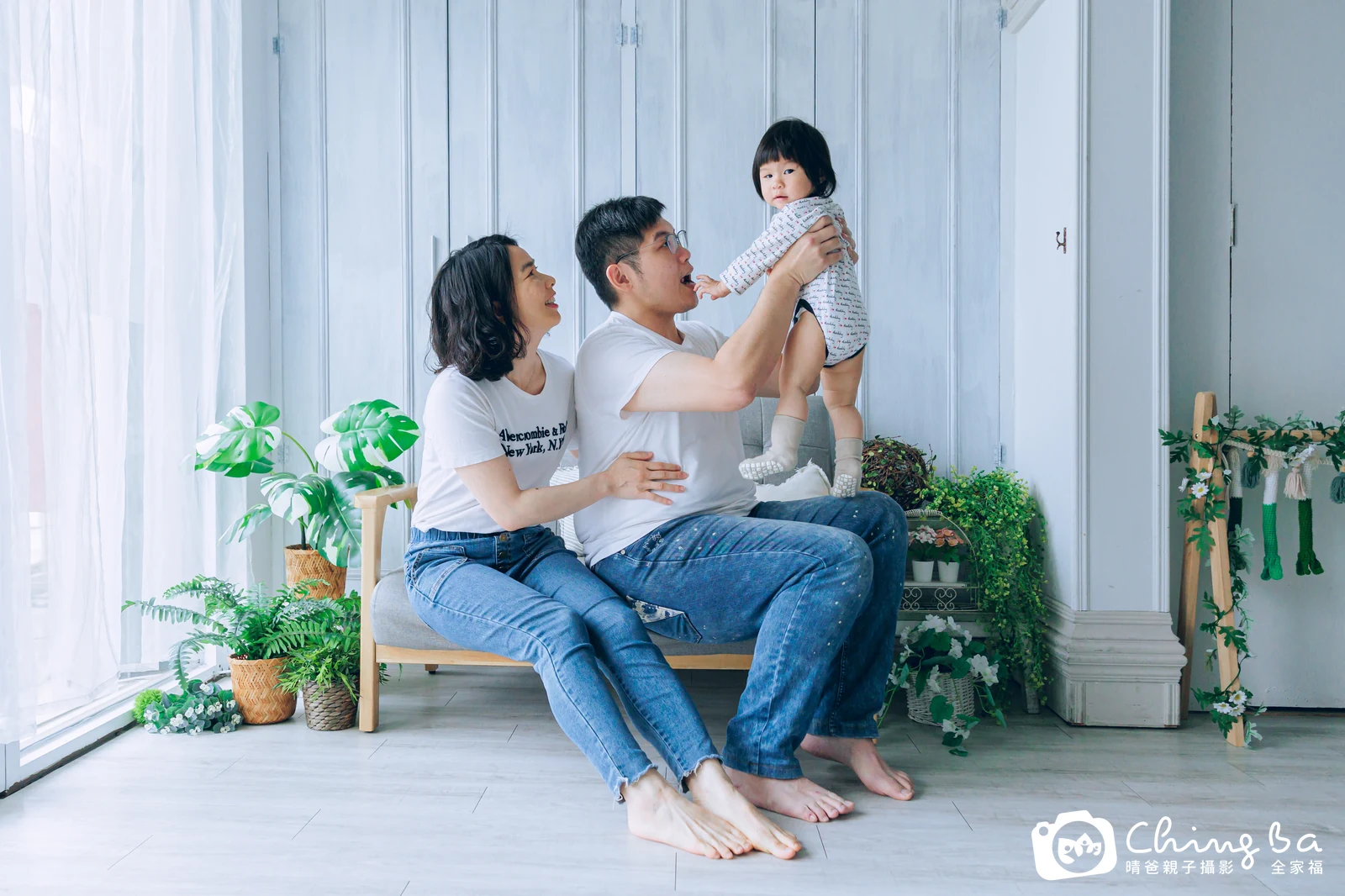 喬喬的台中小家庭抓周拍攝現場