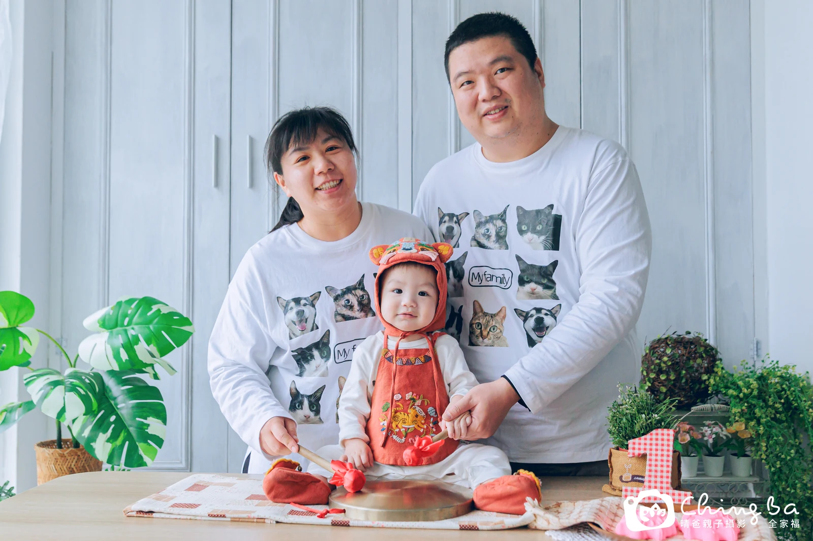 小家庭抓周拍作品｜2025 年冬季｜晴爸親子攝影