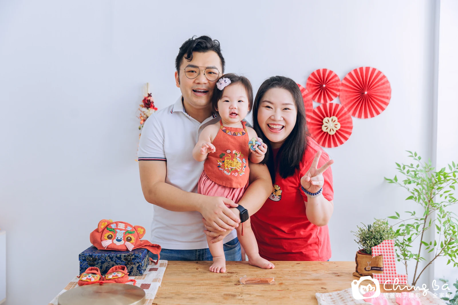 櫻桃周歲抓周儀式的紀錄（2024 年夏季）