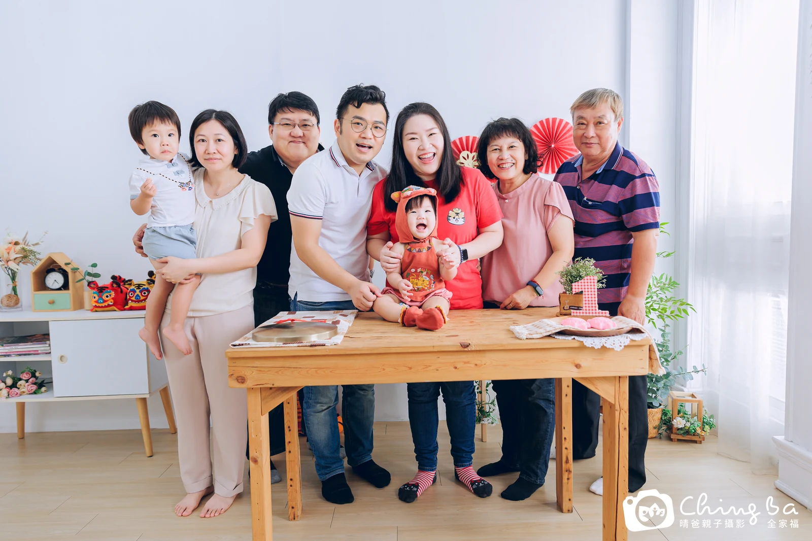櫻桃周歲抓周儀式的紀錄（2024 年夏季）