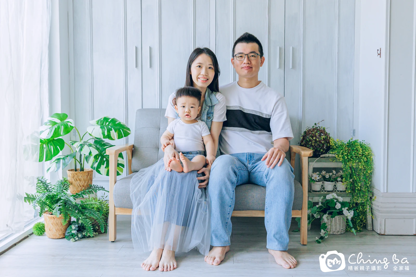 森森的台中小家庭抓周拍攝現場