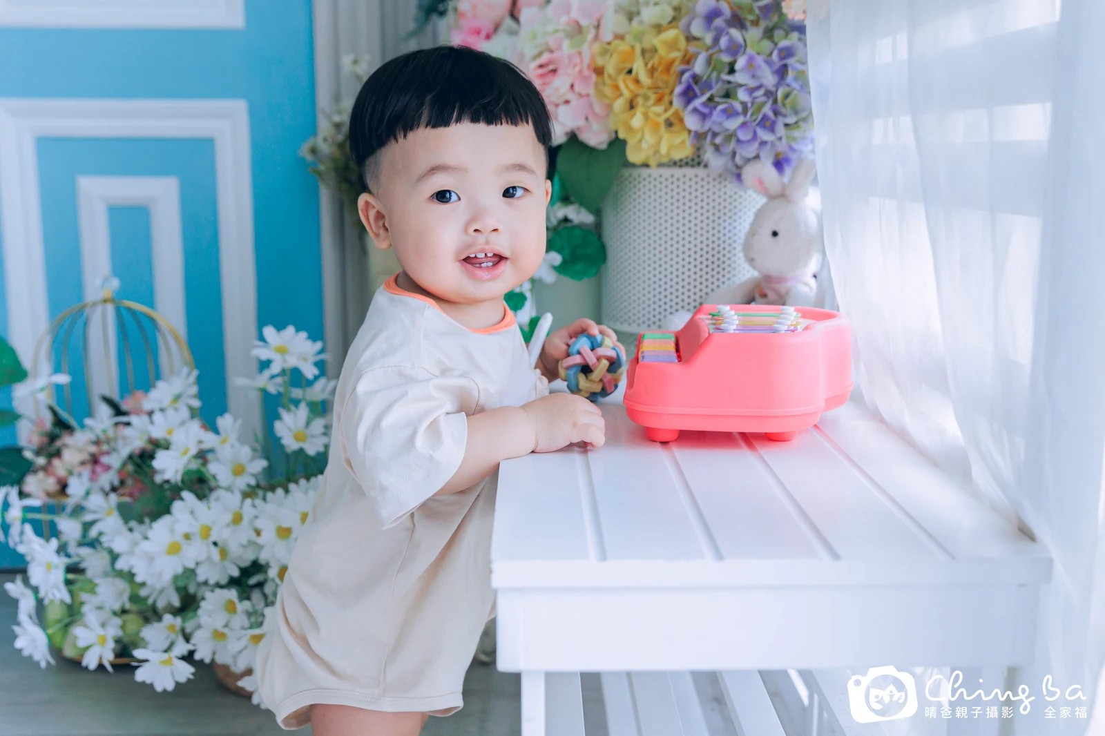 彬彬的抓周時光——晴爸親子攝影