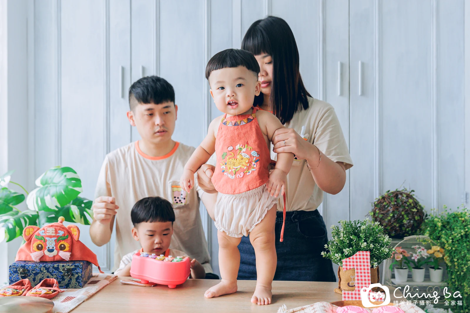 彬彬的抓周時光——晴爸親子攝影