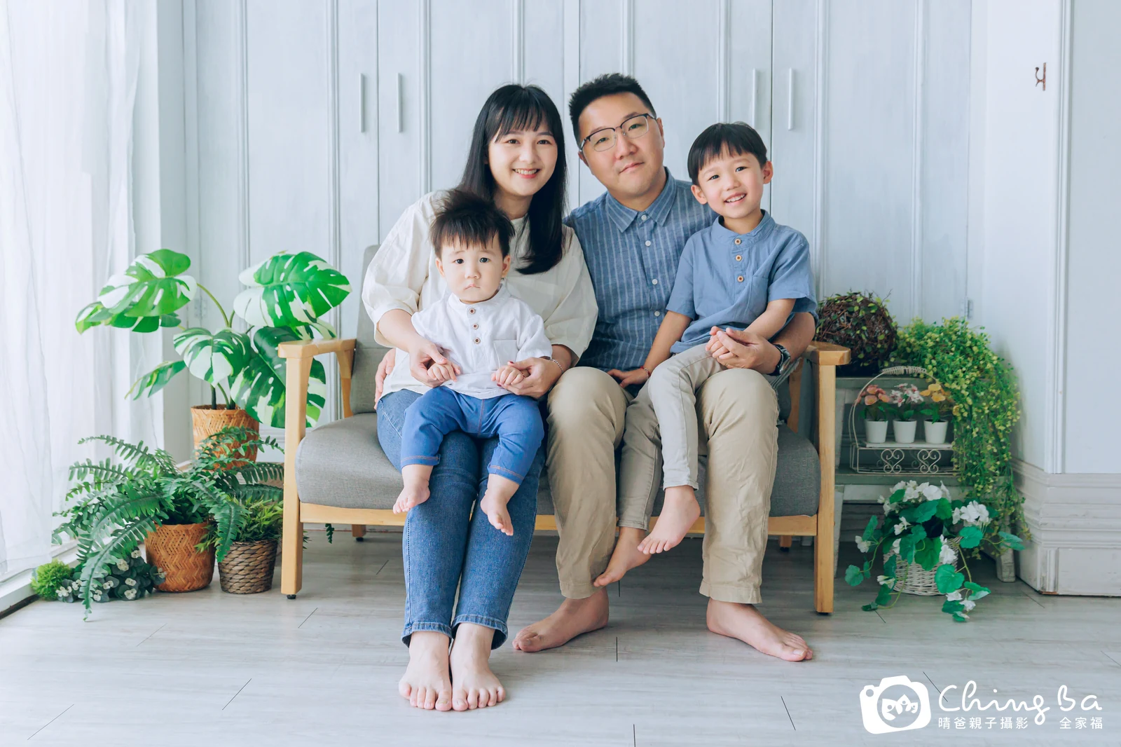 安安的台中小家庭抓周拍攝現場