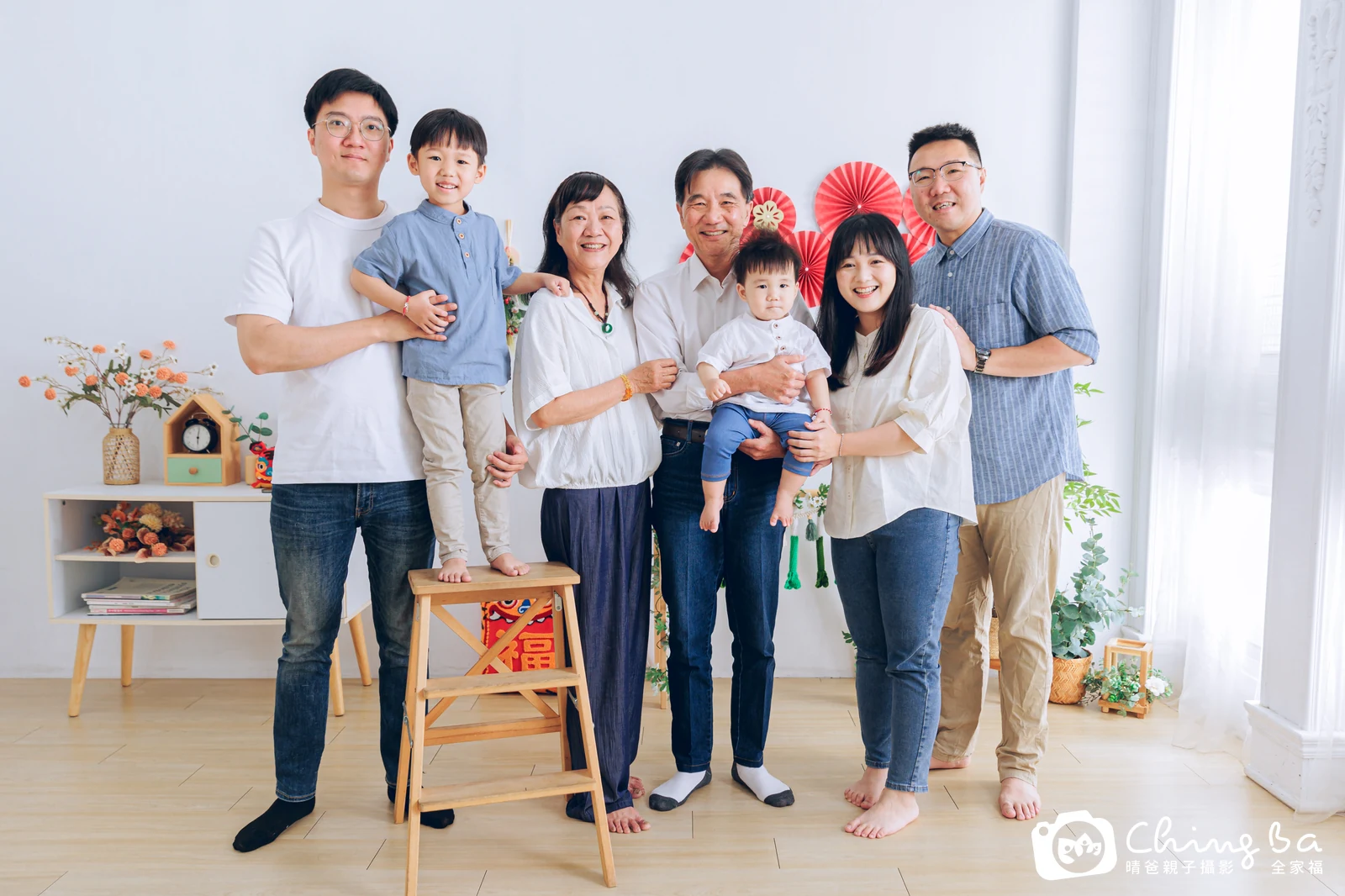 安安的台中小家庭抓周拍攝現場