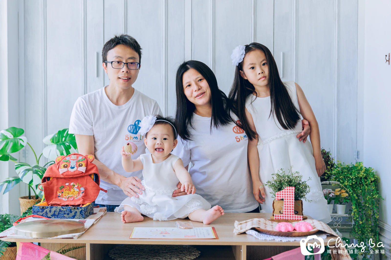 妹妹的台中小家庭抓周拍攝現場