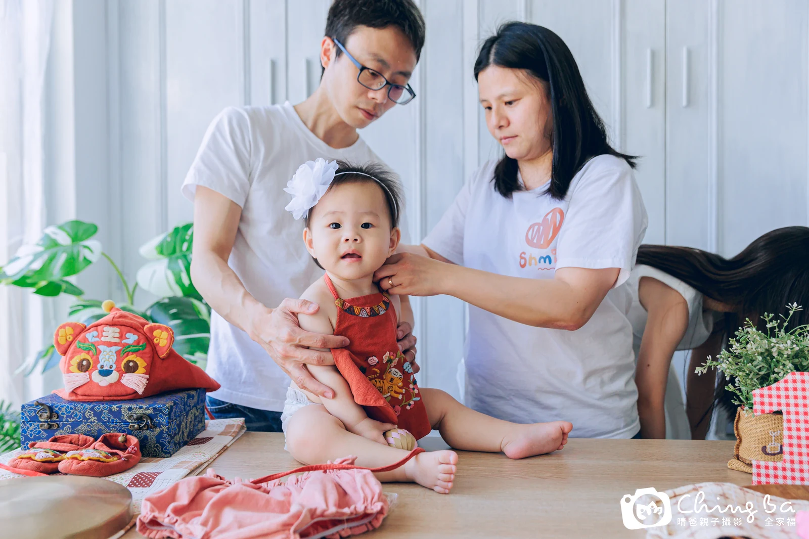 妹妹周歲抓周儀式的紀錄(2023 年夏季)