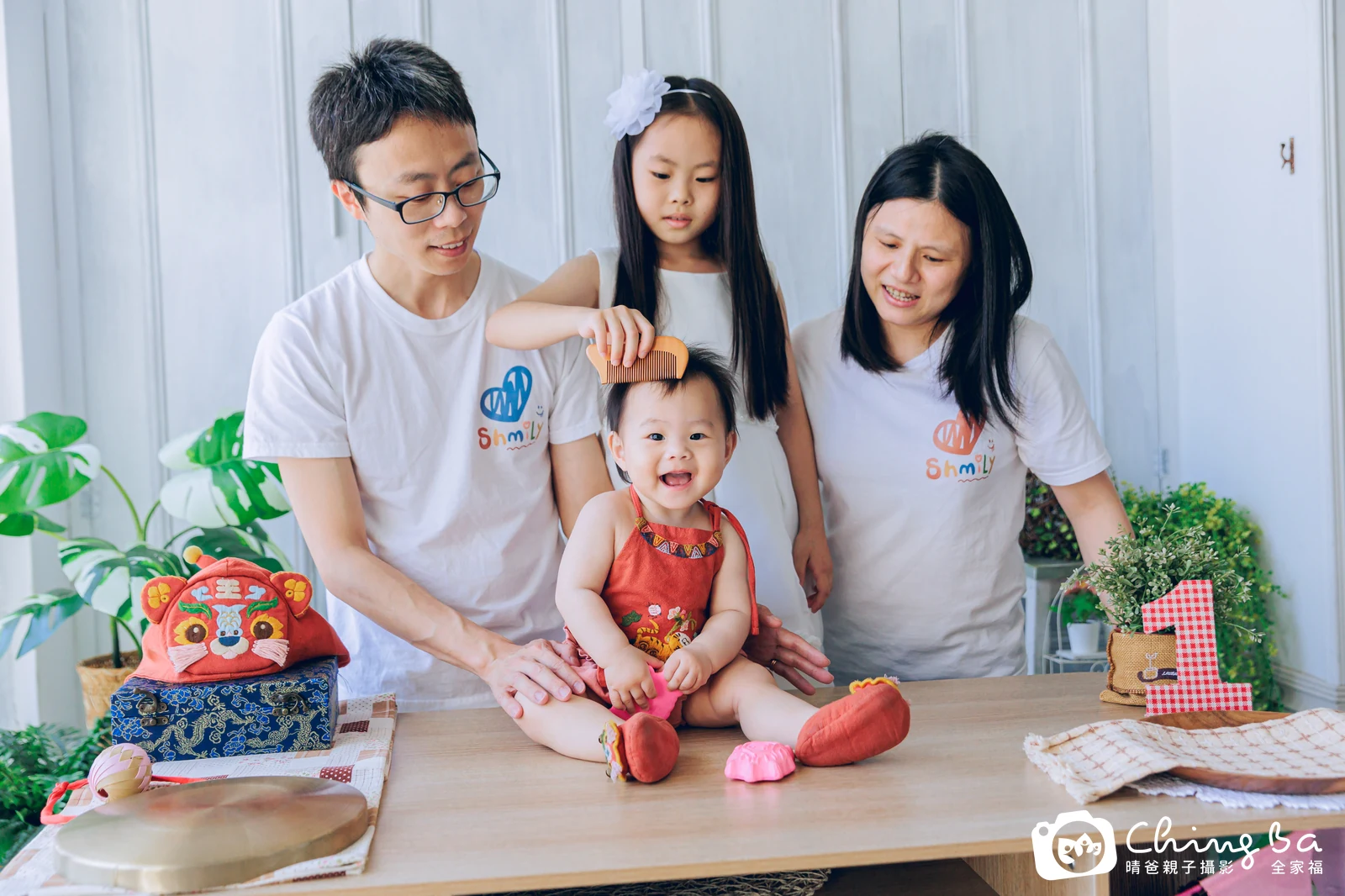 妹妹的台中小家庭抓周拍攝現場