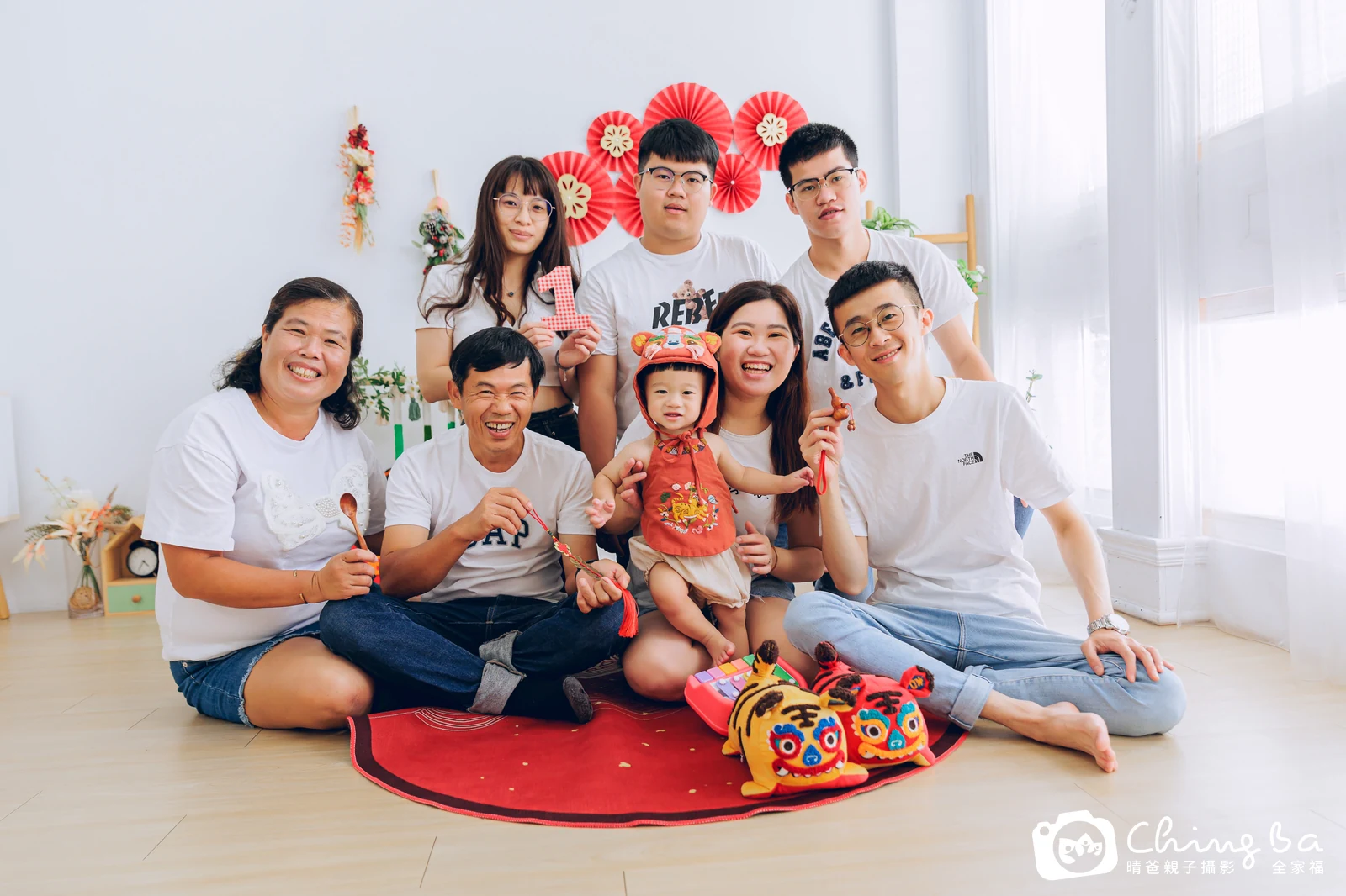 小家庭抓周拍作品|2023 年秋季|晴爸親子攝影