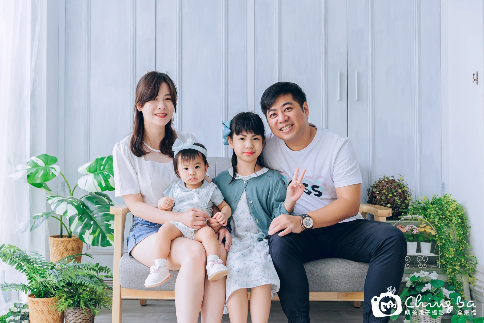 糖糖的台中小家庭抓周拍攝現場