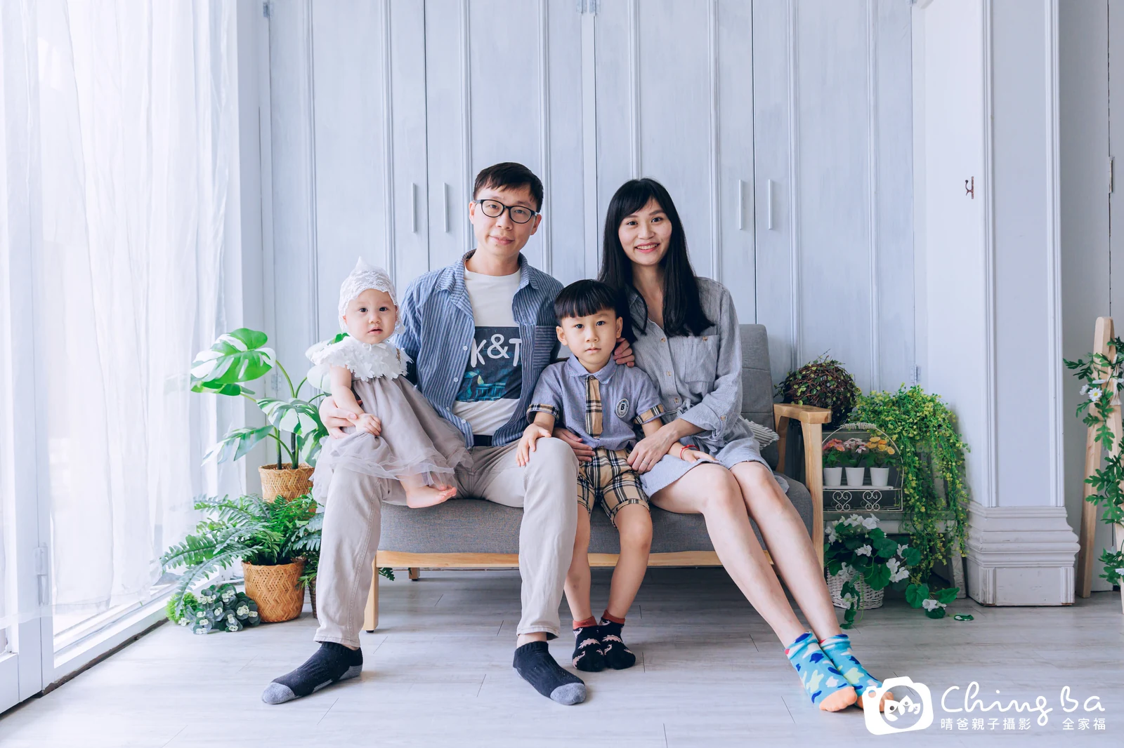 小花的台中小家庭抓周拍攝現場