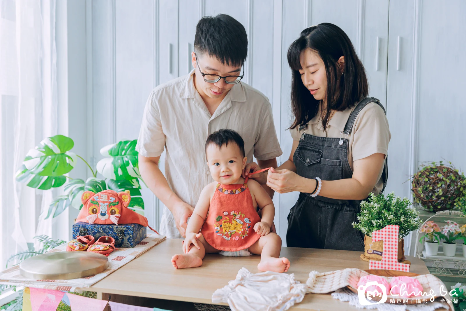 芋泥周歲抓周儀式的紀錄（2025 年夏季）