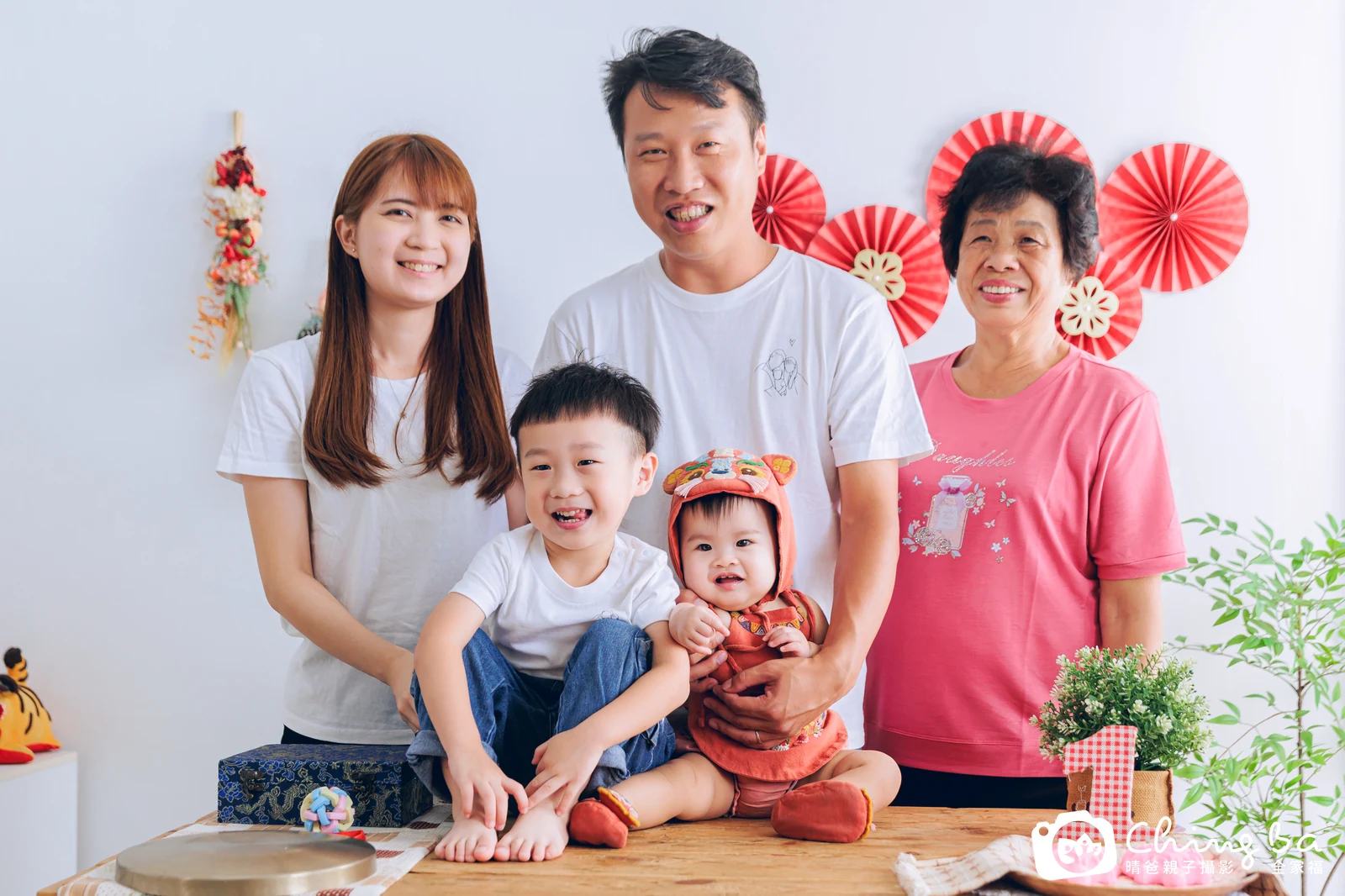 喬喬在台中拍小家庭抓周的珍貴一刻
